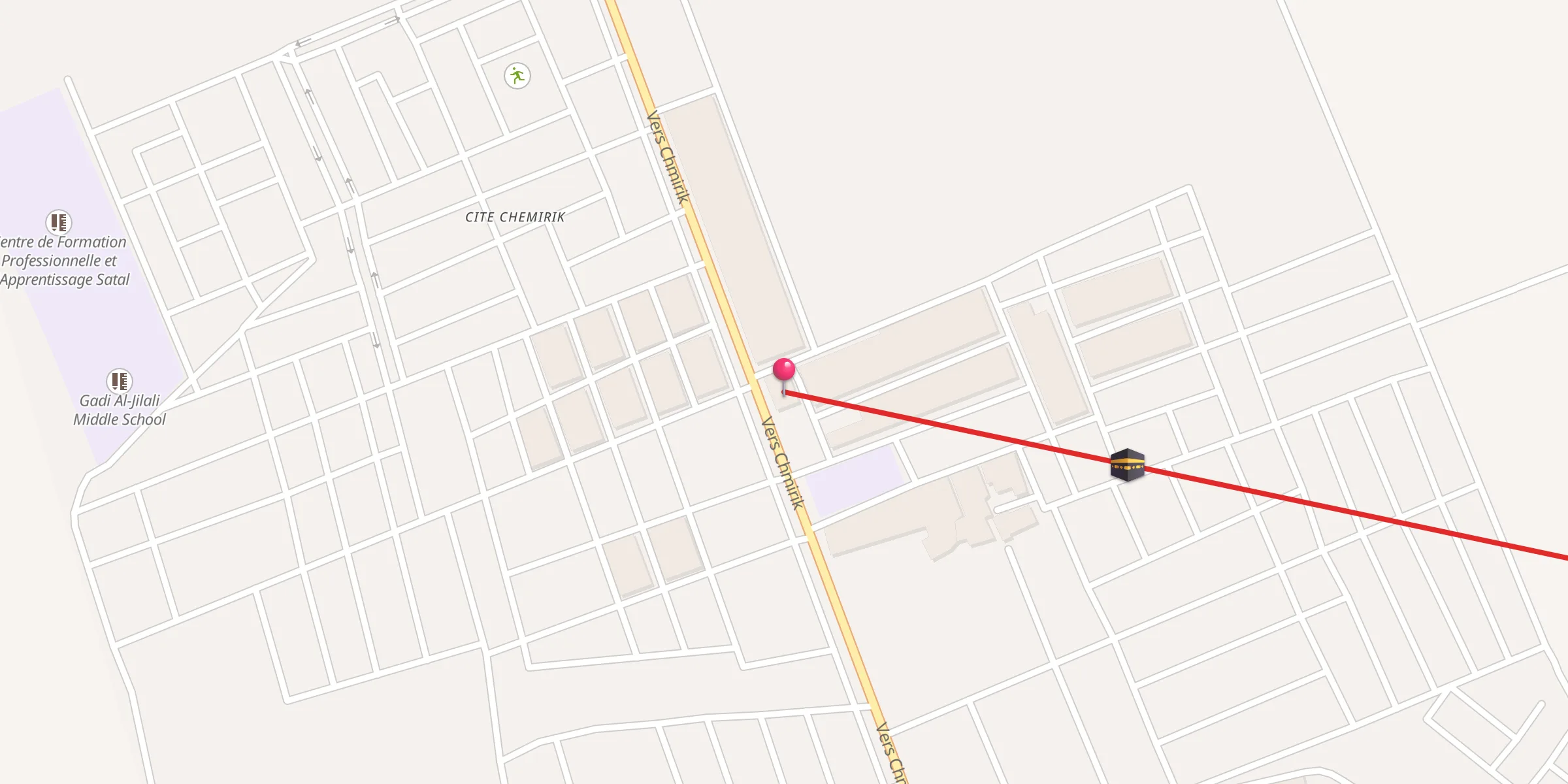 Carte de localisation : مسجد الإمام مَالِكِ