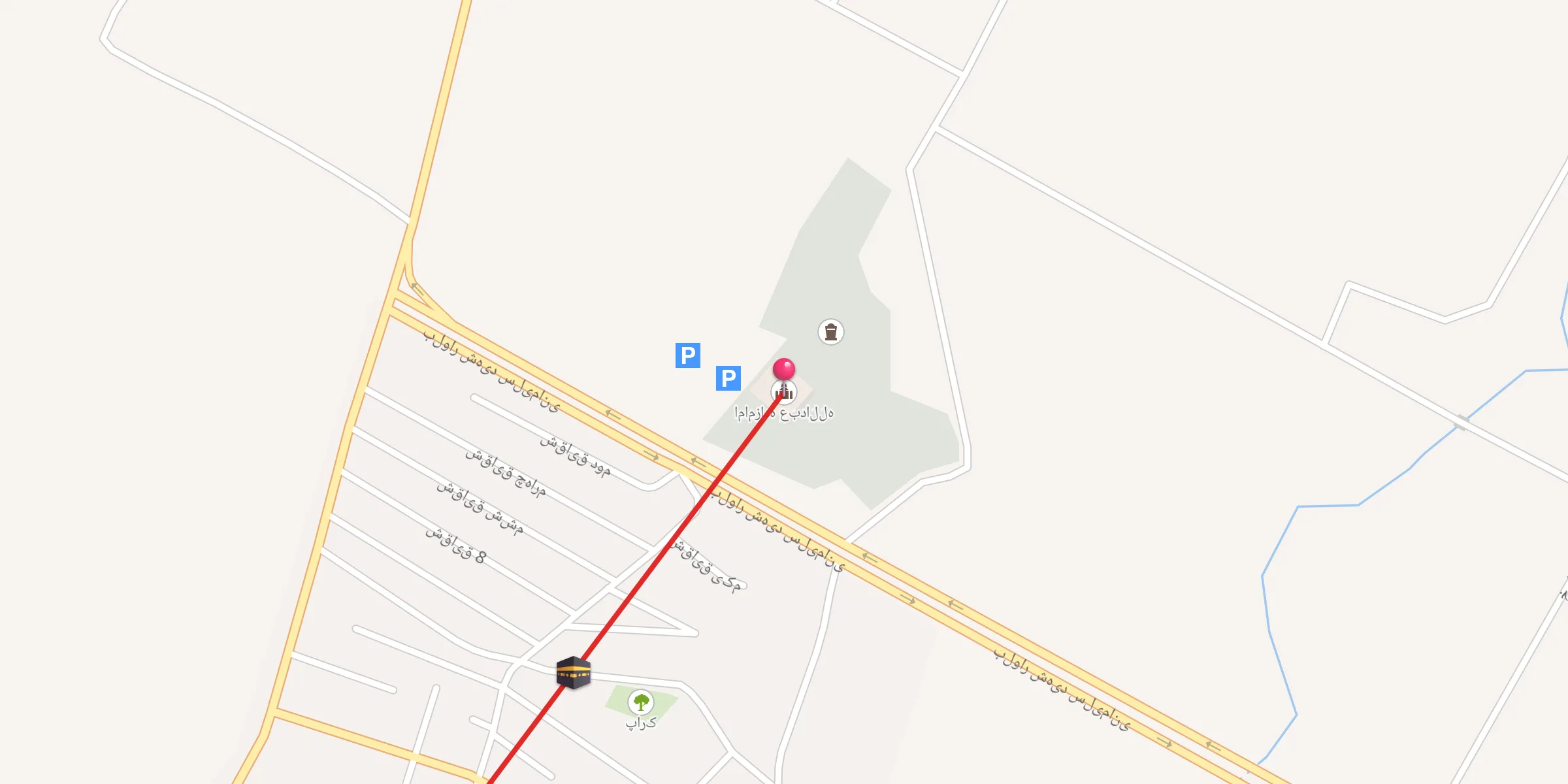 Carte de localisation : امامزاده عبدالله