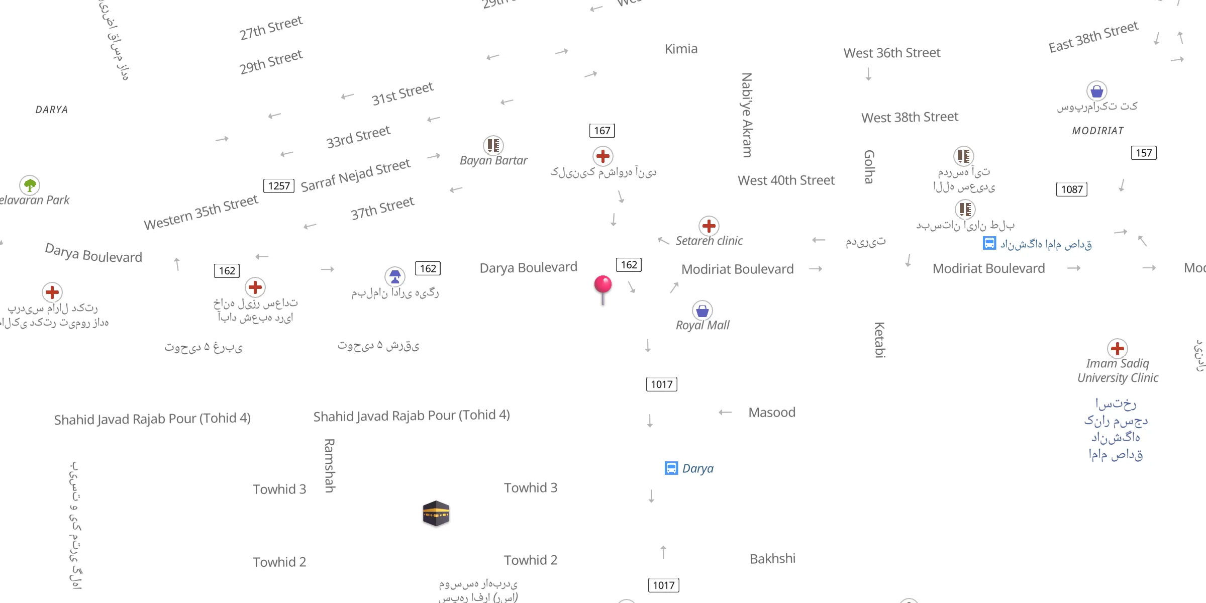 Carte de localisation : Ghods Mosque