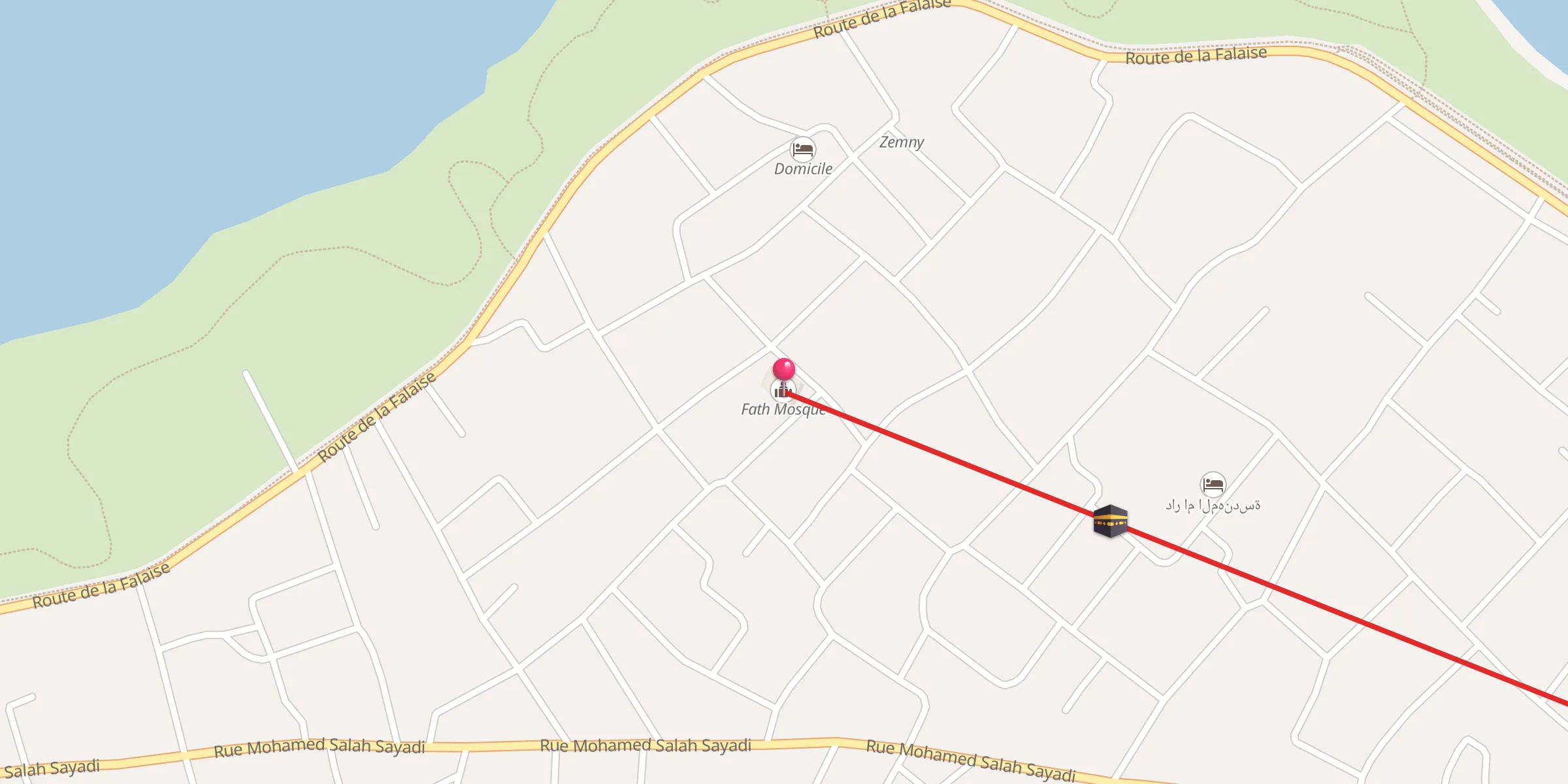 Carte de localisation : جامع الفتح