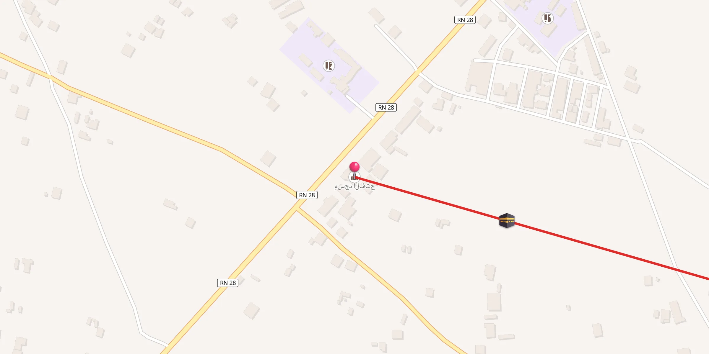 Carte de localisation : مسجد الفتح
