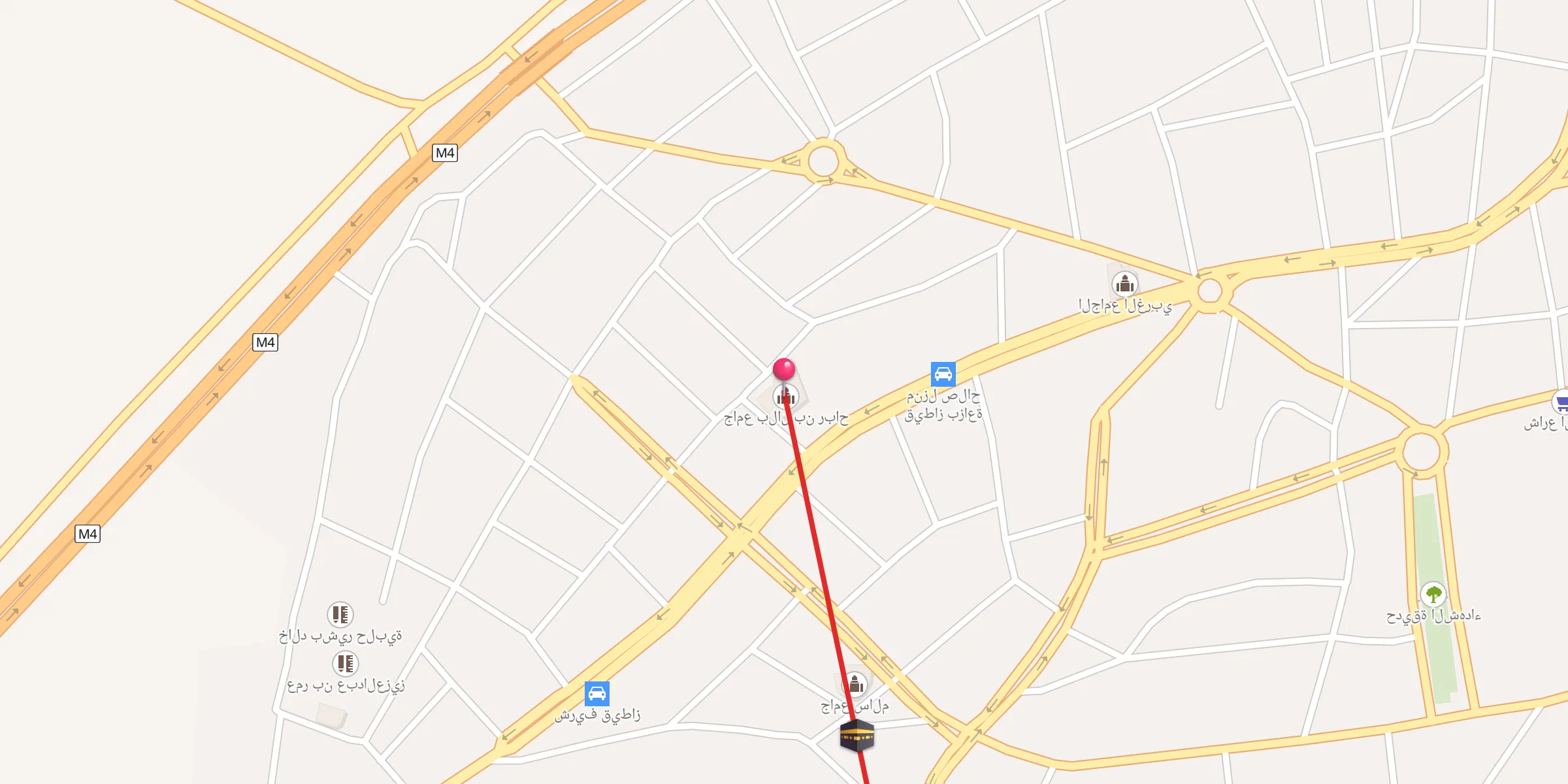 Carte de localisation : جامع بلال بن رباح