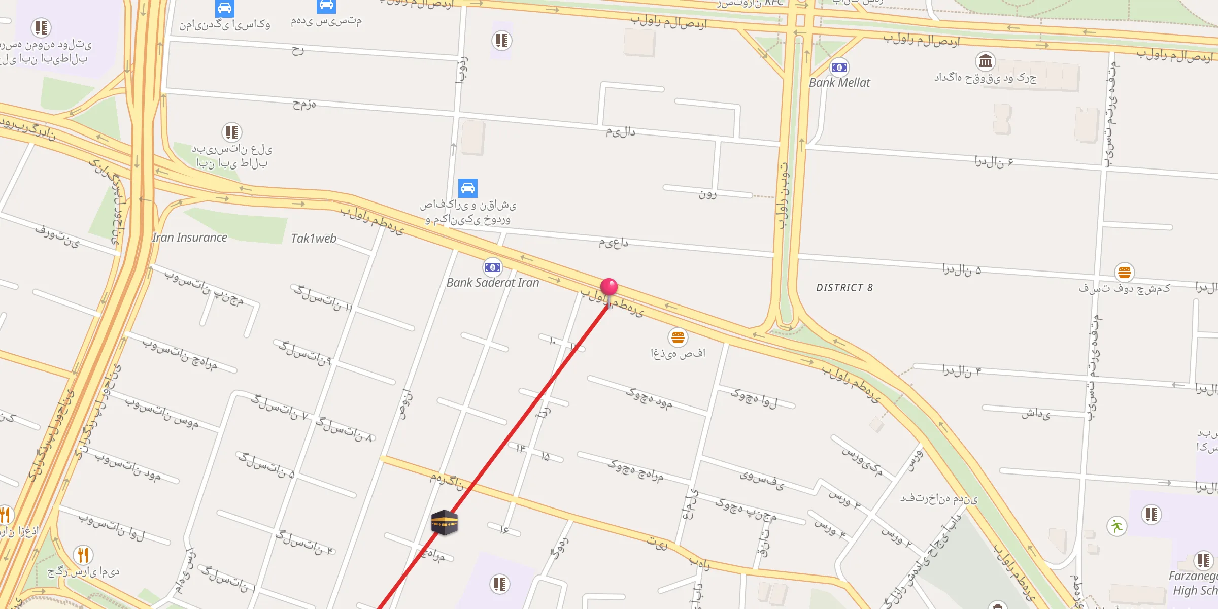 Carte de localisation : مسجد الزهرا