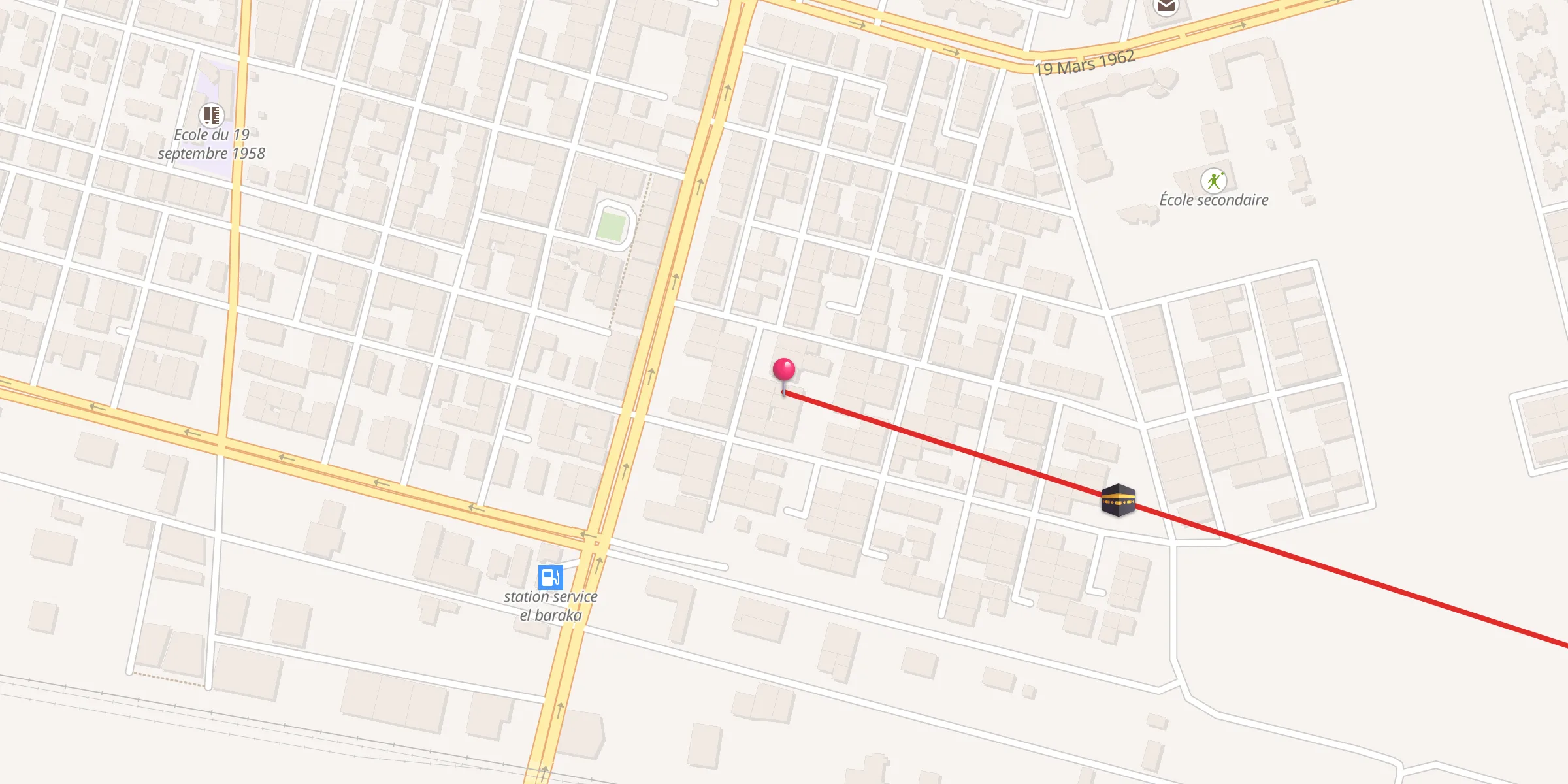 Carte de localisation : mosquee hafssa oum mominin