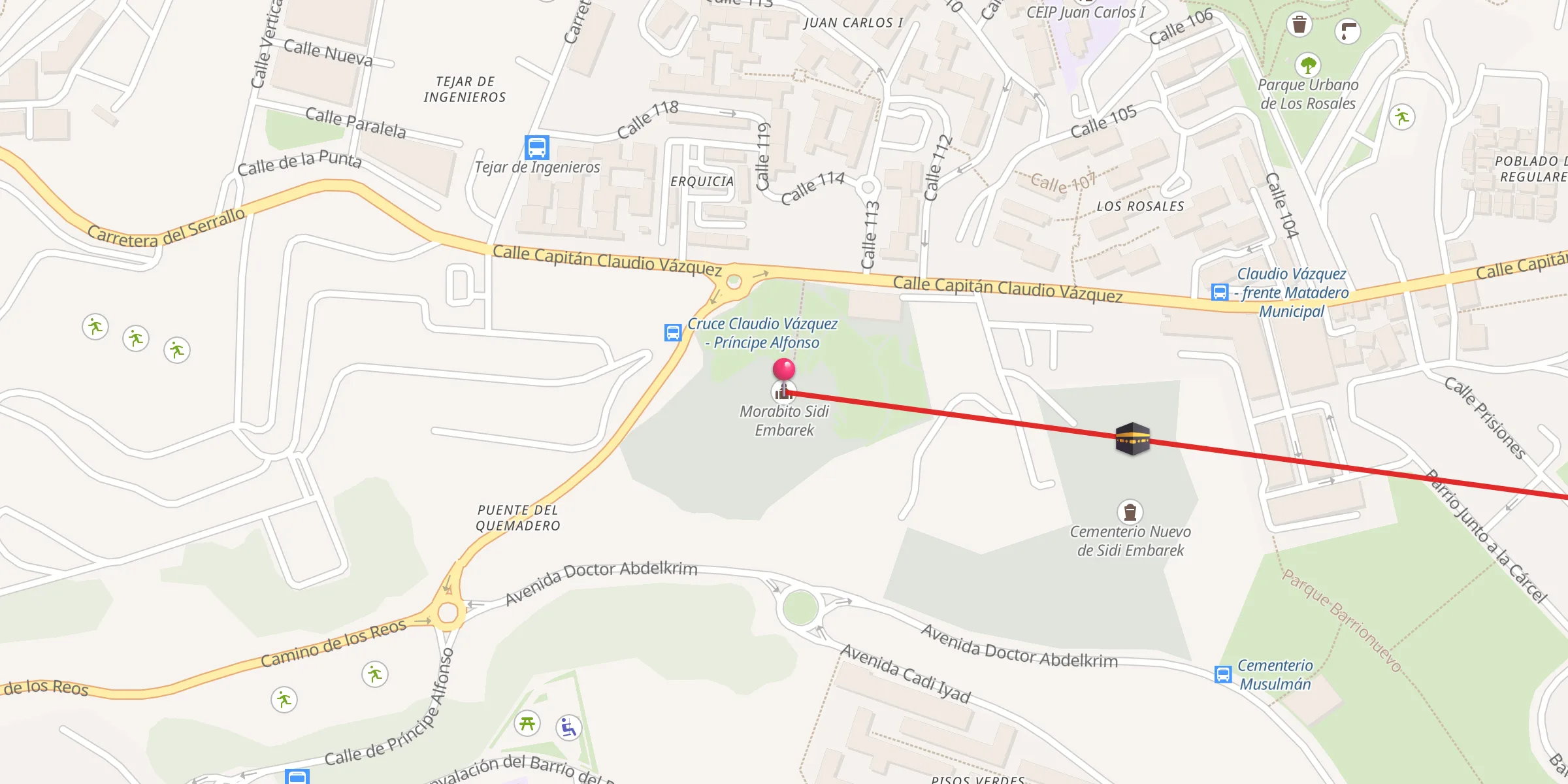 Carte de localisation : Morabito Sidi Embarek