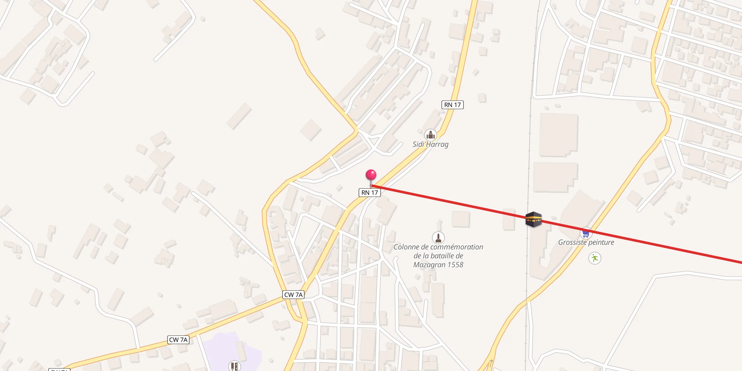 Carte de localisation : Sidi Belkacem