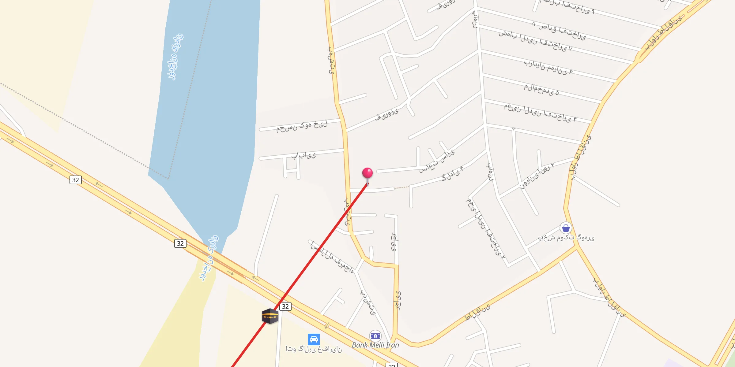 Carte de localisation : مسجد صاحب الزمان (ع