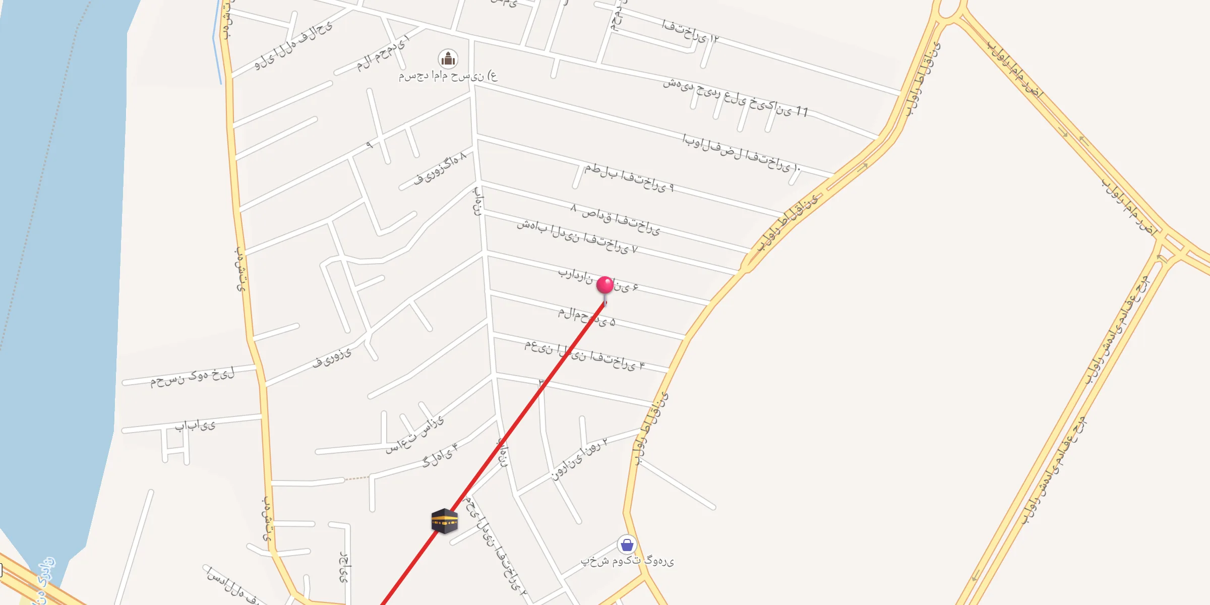 Carte de localisation : مسجد قمر بنی هاشم (ع
