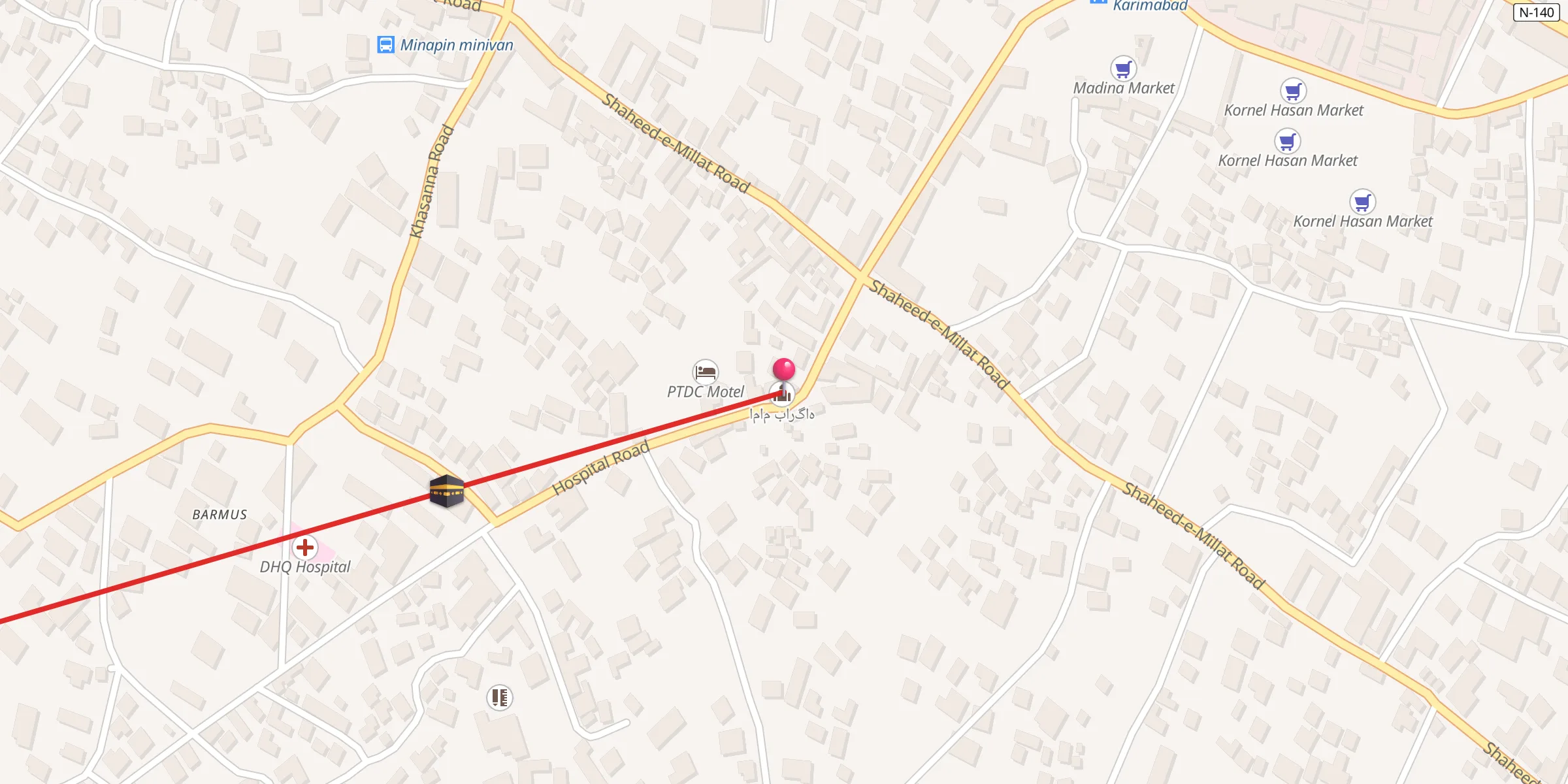 Carte de localisation : امام بارگاہ