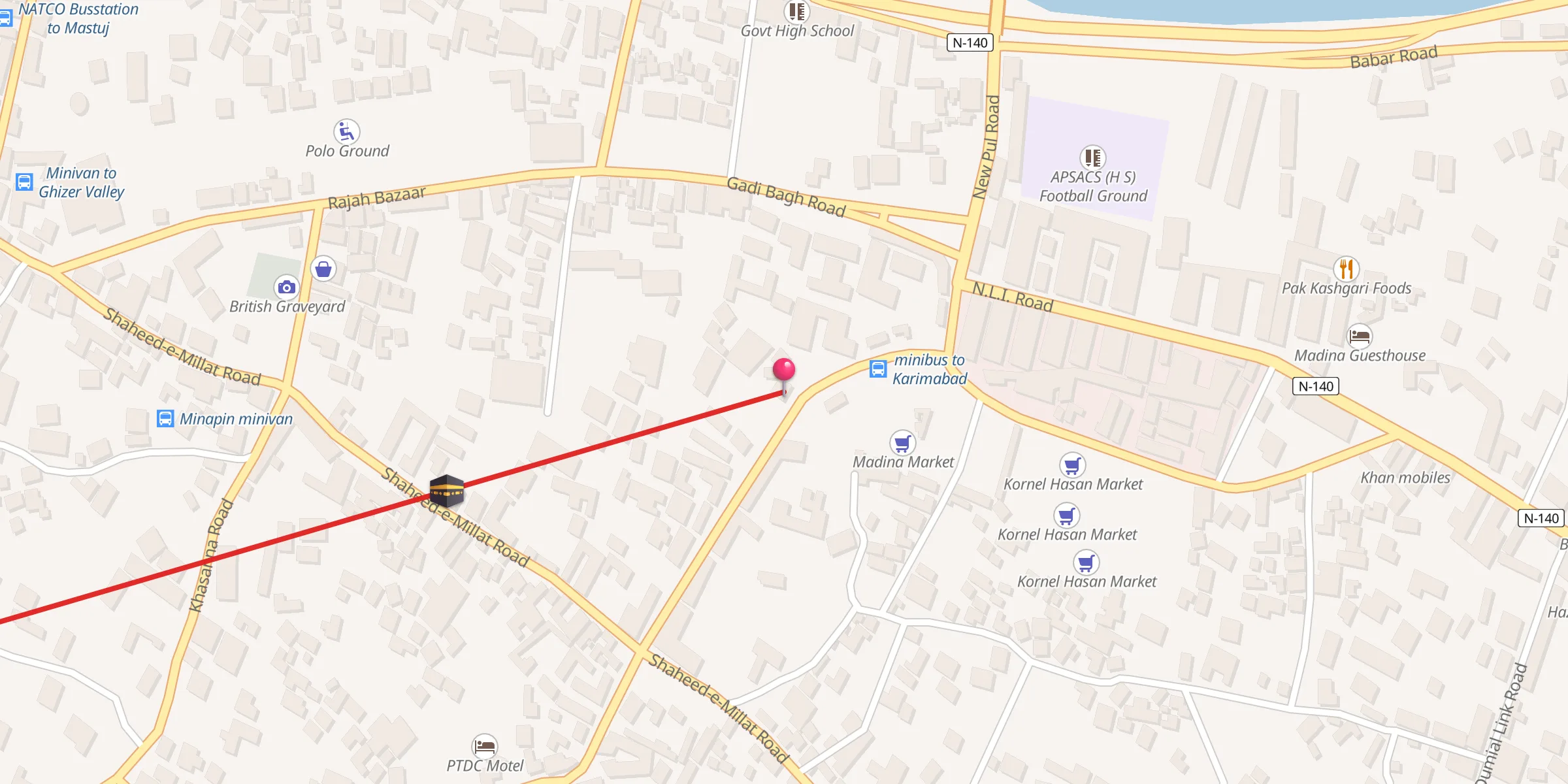 Carte de localisation : بیت الاحمدیہ