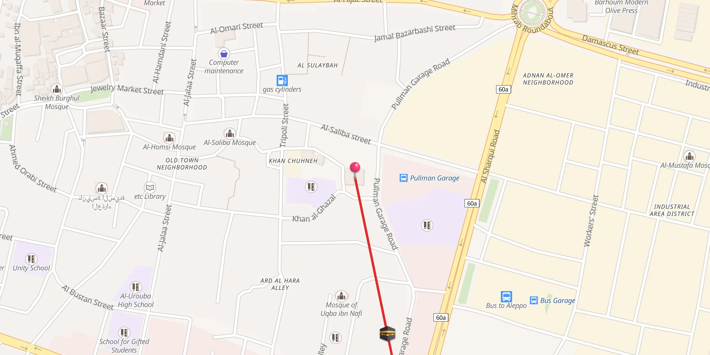 Carte de localisation : مسجد ادلب الكبير