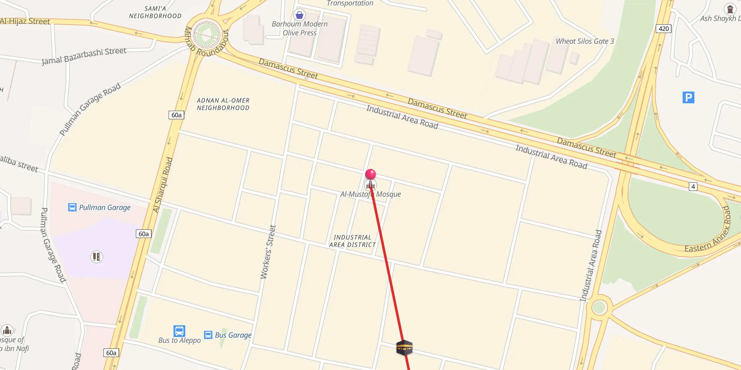 Carte de localisation : جامع المصطفى
