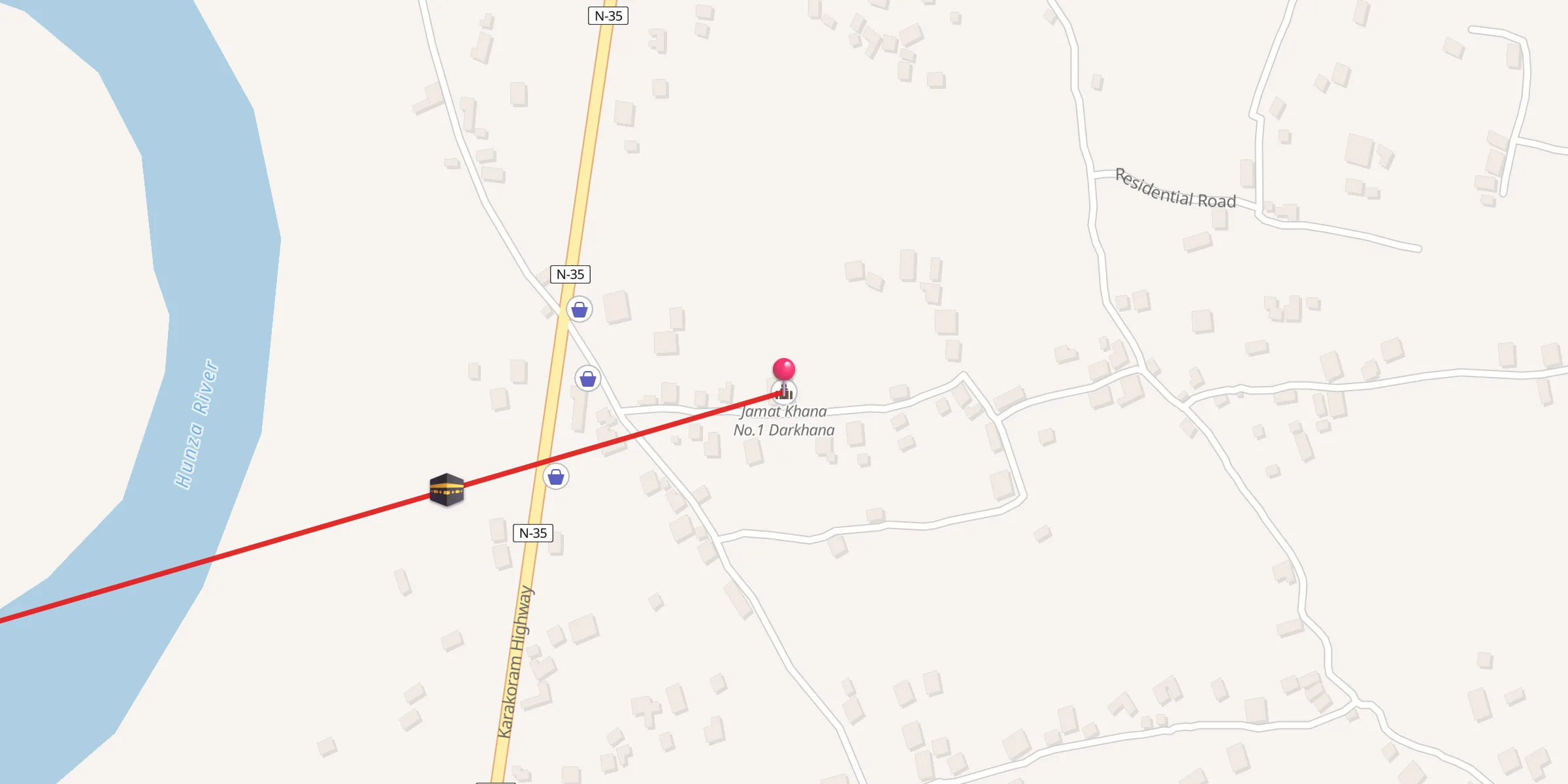 Carte de localisation : Jamat Khana No.1 Darkhana