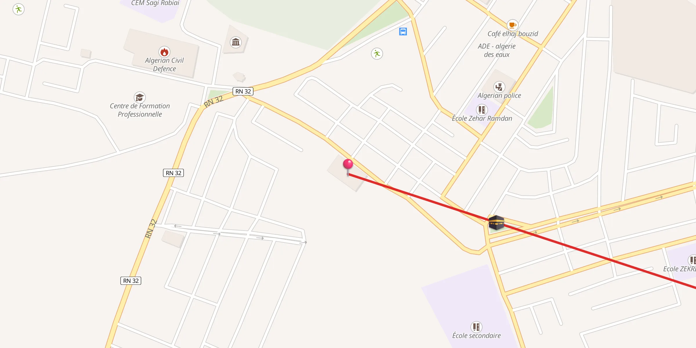 Carte de localisation : مسجد عمر بن الخطاب