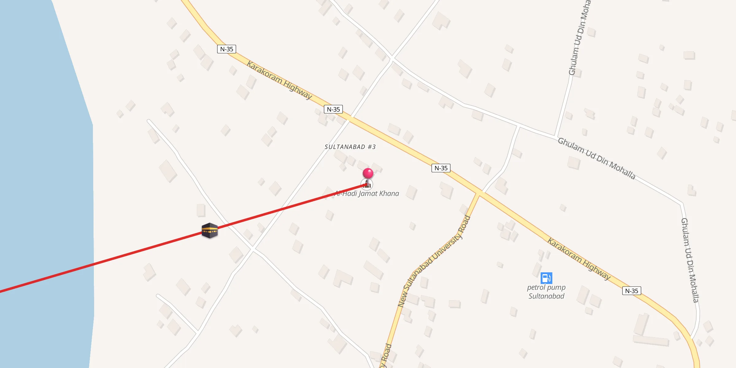 Carte de localisation : Jamat Khana No 3 Al Hadi