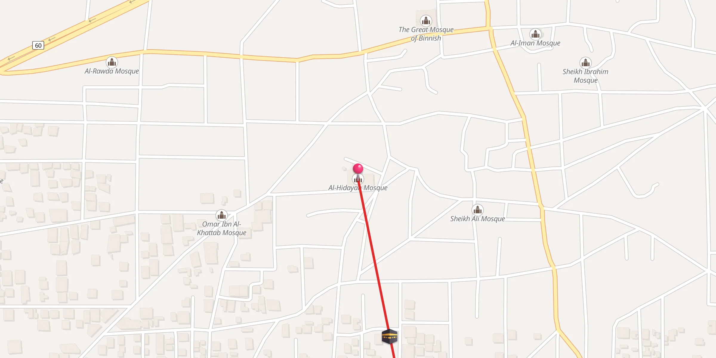 Carte de localisation : جامع الهداية