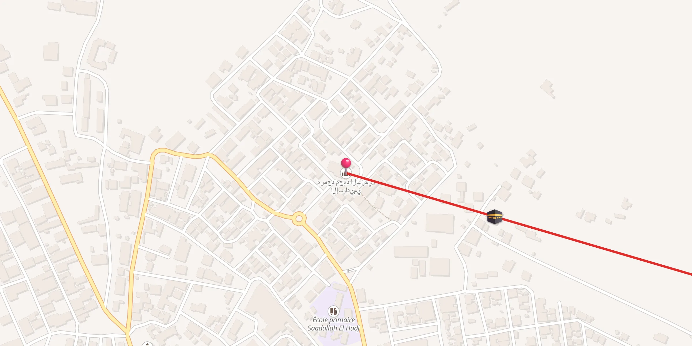 Carte de localisation : مسجد محمد البشير الإبراهيمي