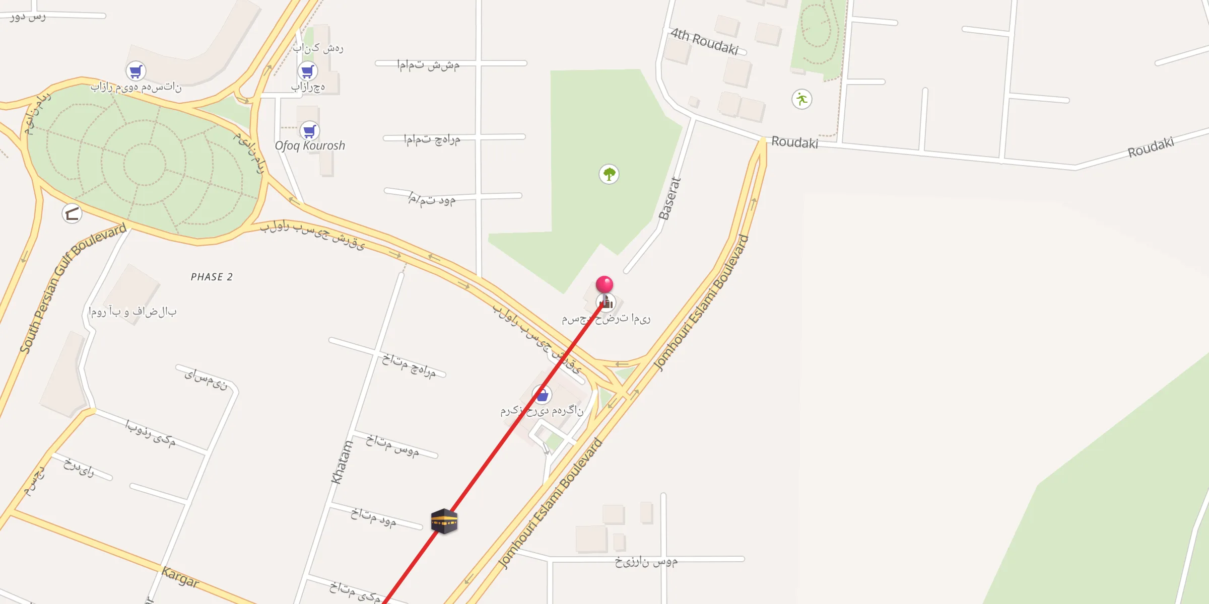 Carte de localisation : مسجد حضرت امیر