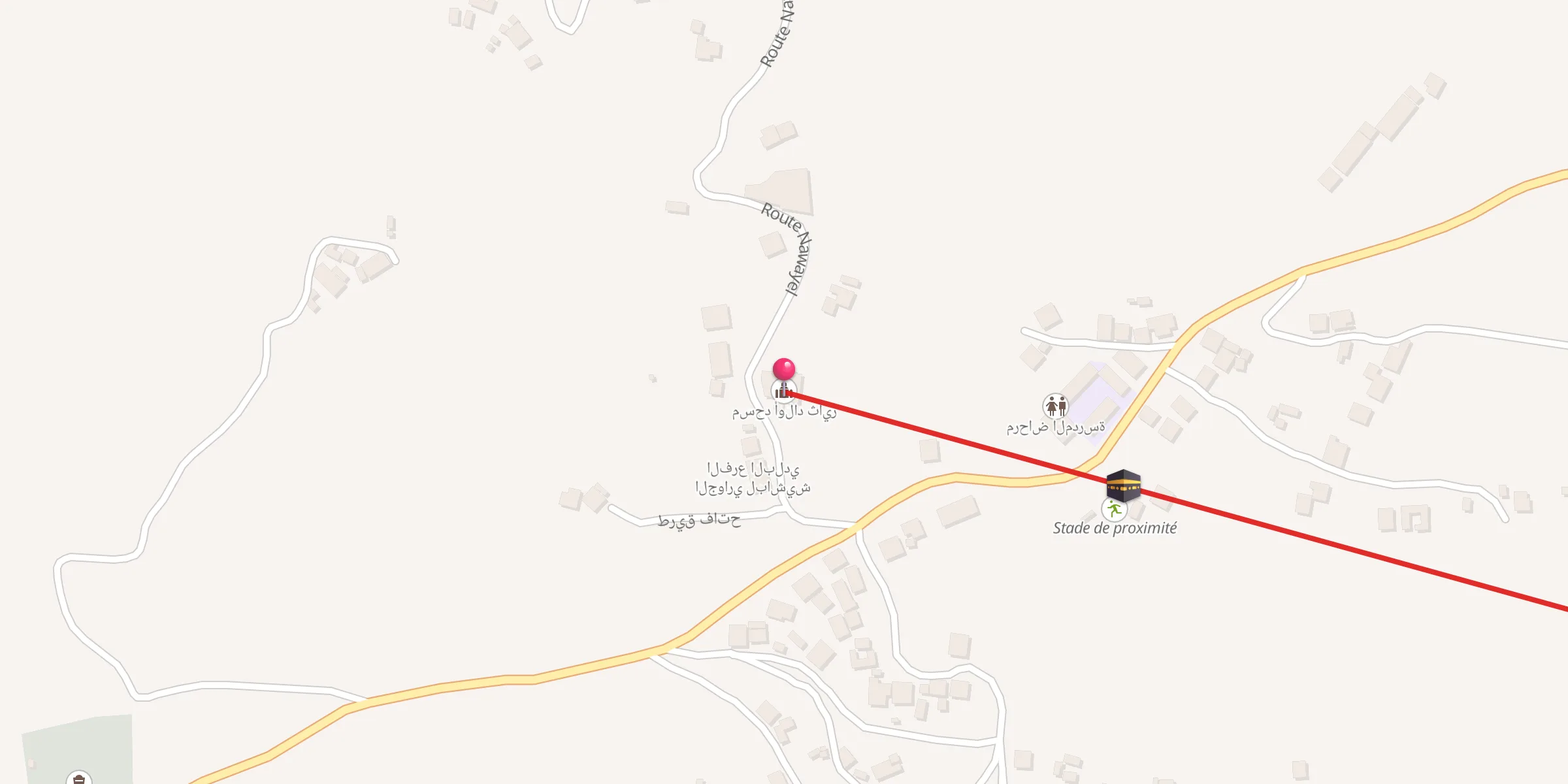 Carte de localisation : مسحد أولاد ثاير