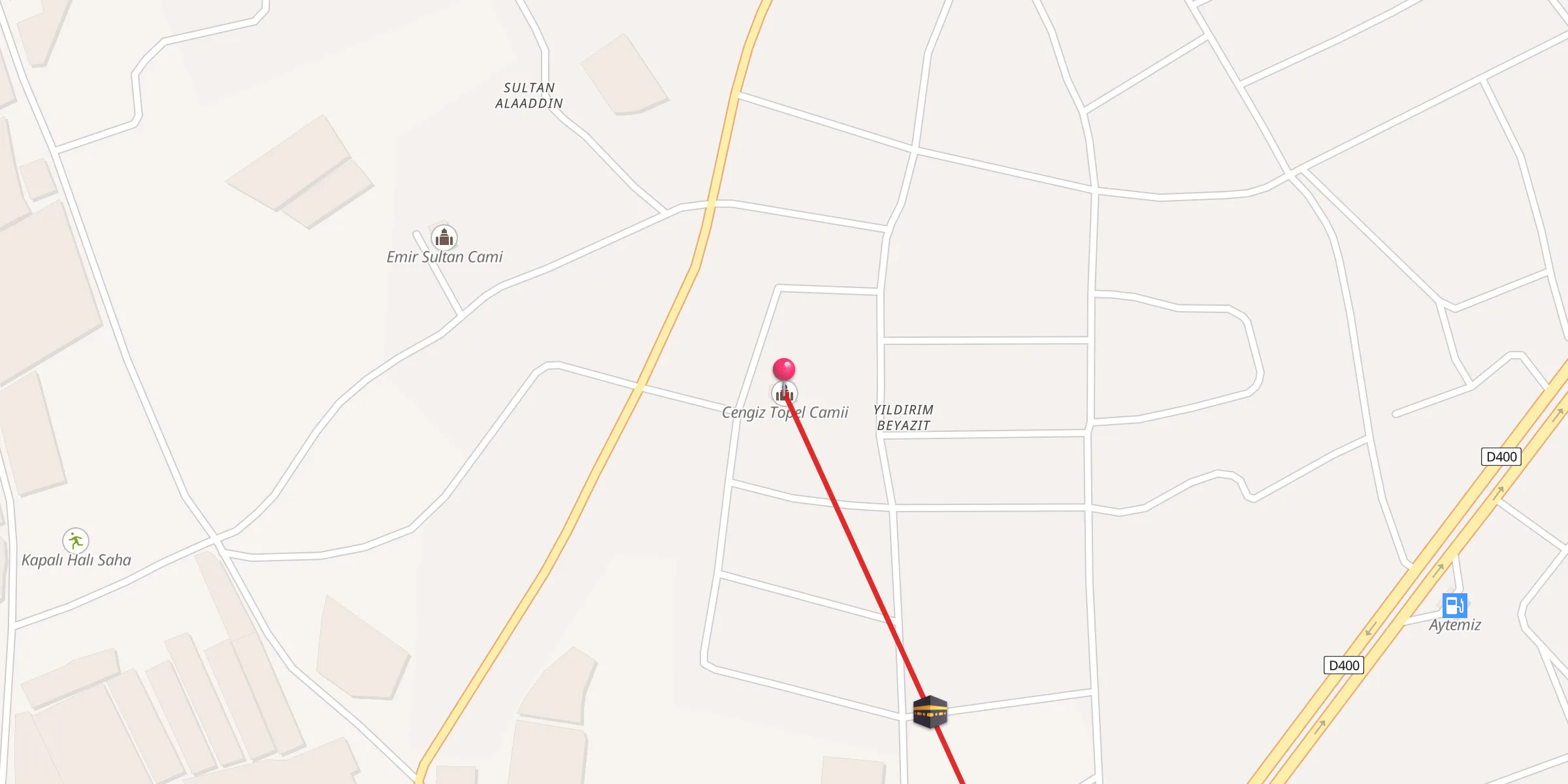 Carte de localisation : Cengiz Topel Camii