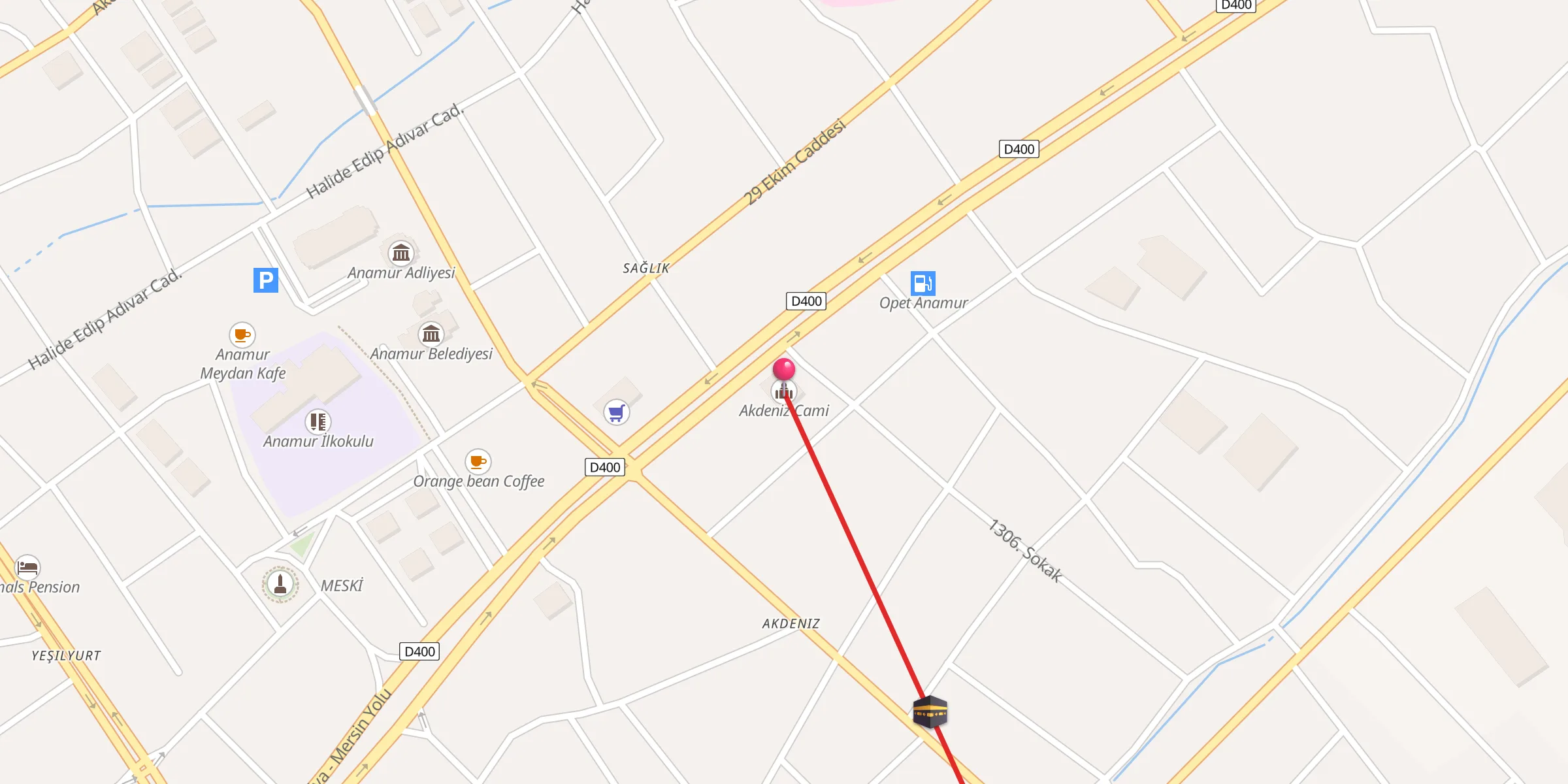 Carte de localisation : Akdeniz Cami