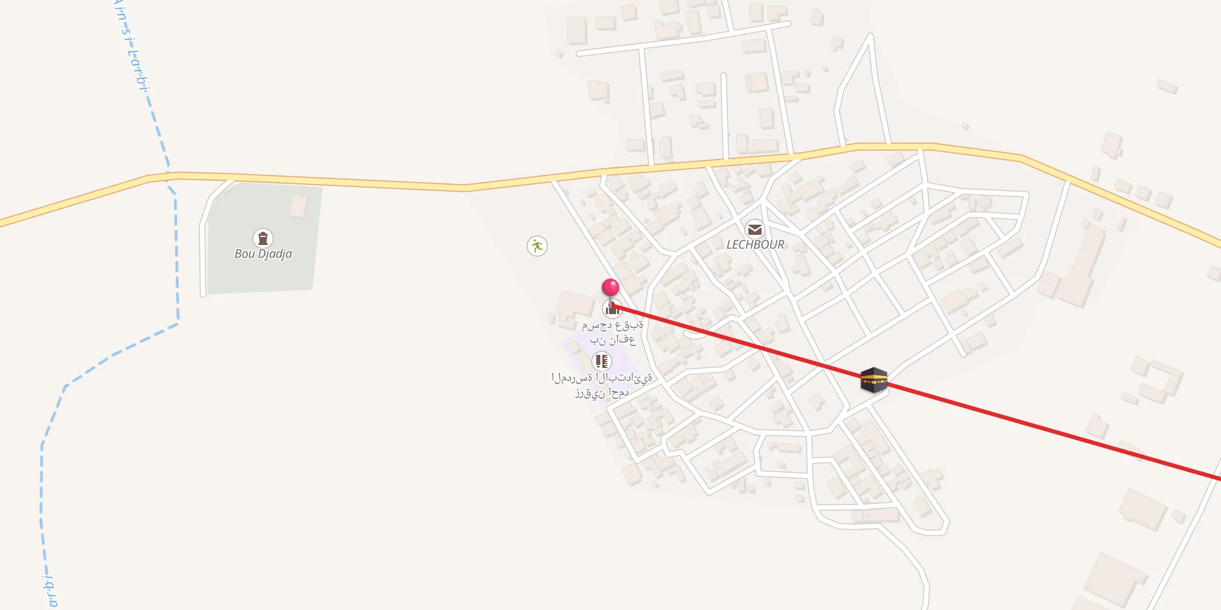 Carte de localisation : مسجد عقبة بن نافع