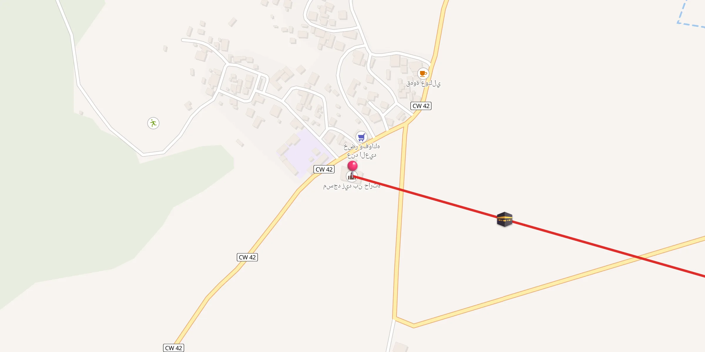 Carte de localisation : مسجد زيد بن حارثة