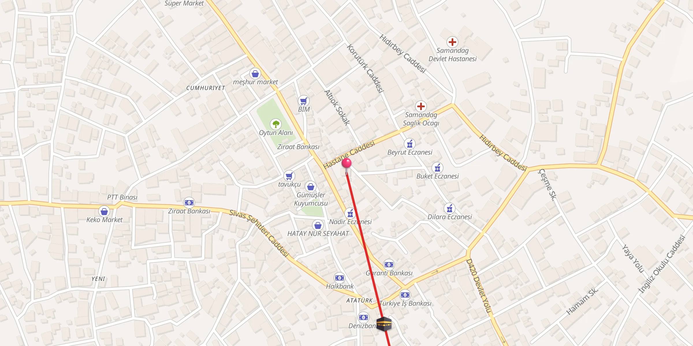 Carte de localisation : Terzi Mehmet Camii
