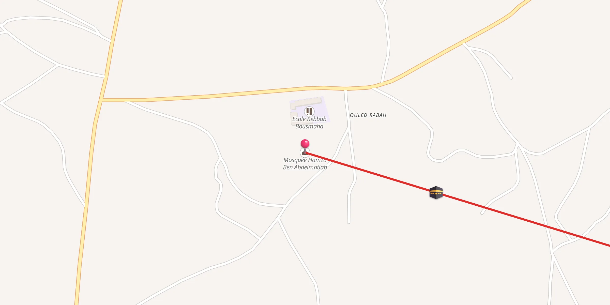 Carte de localisation : Mosquée Hamza Ben Abdelmatlab