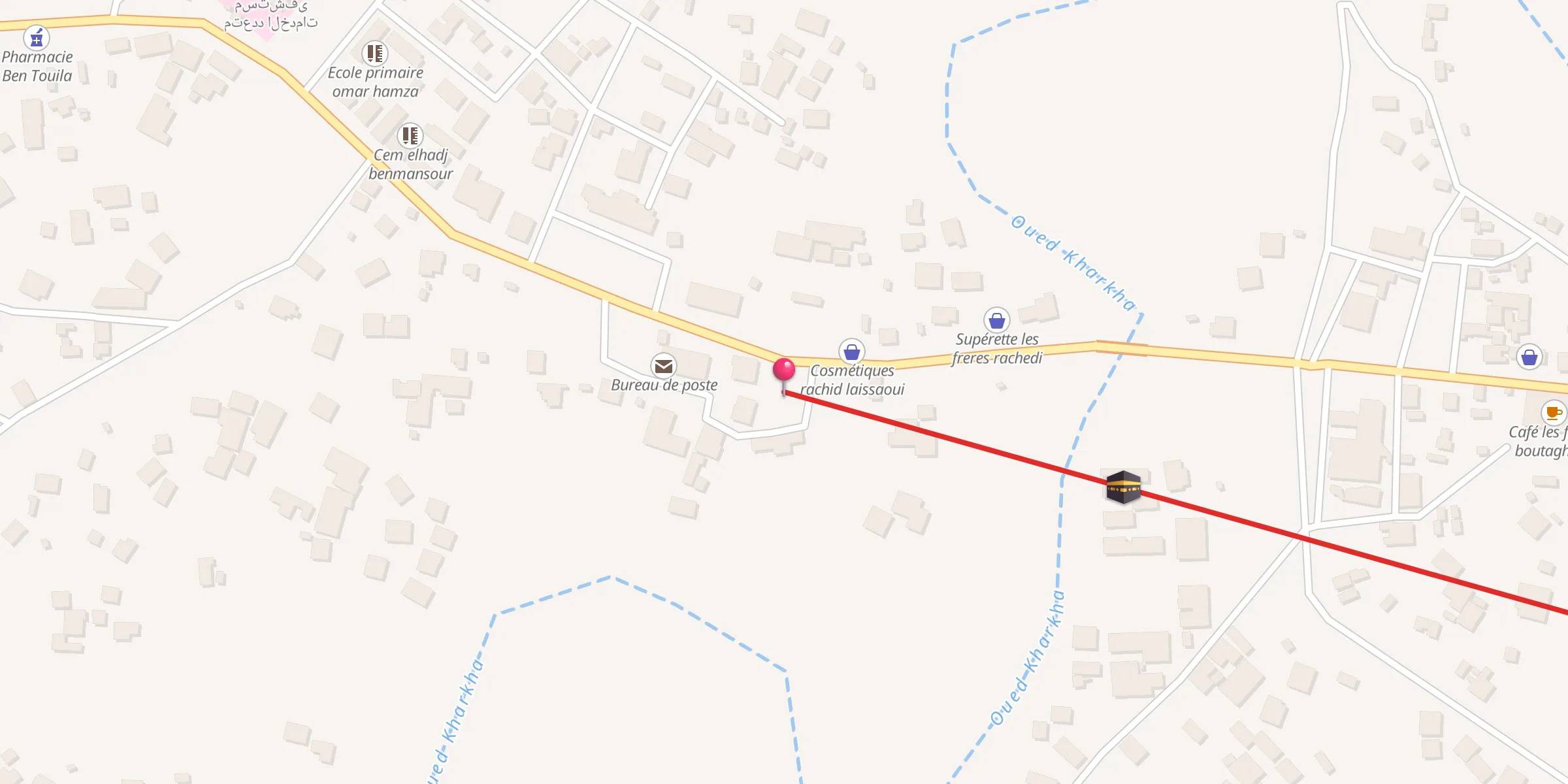 Carte de localisation : مسجد الأمير عبد القادر