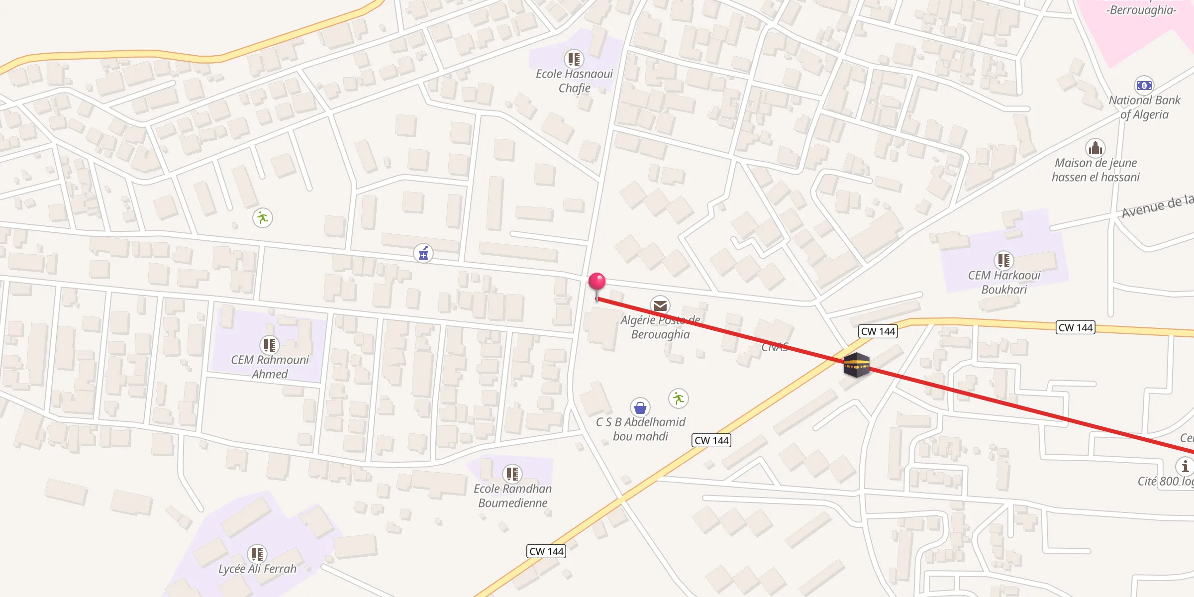 Carte de localisation : مسجد عبد الحمد بن باديس