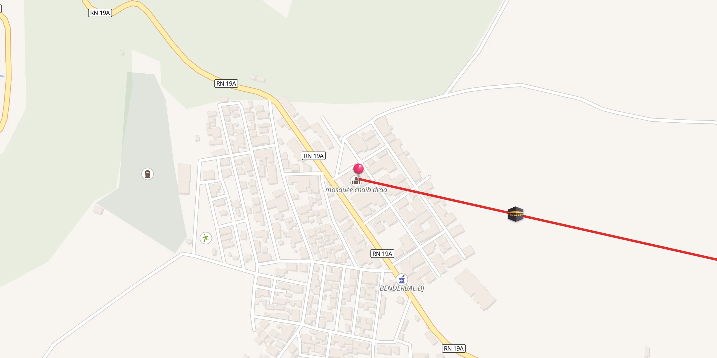 Carte de localisation : mosquée chaib draa