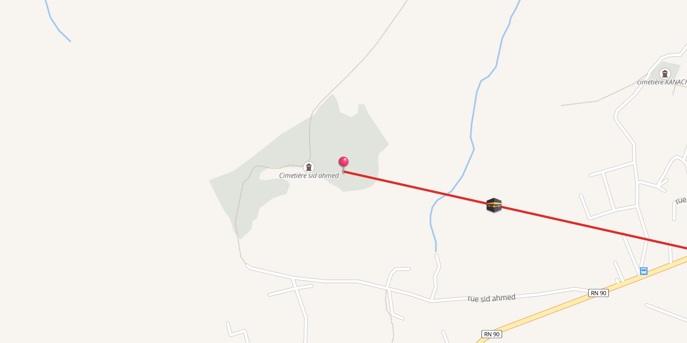 Carte de localisation : sid ahmed