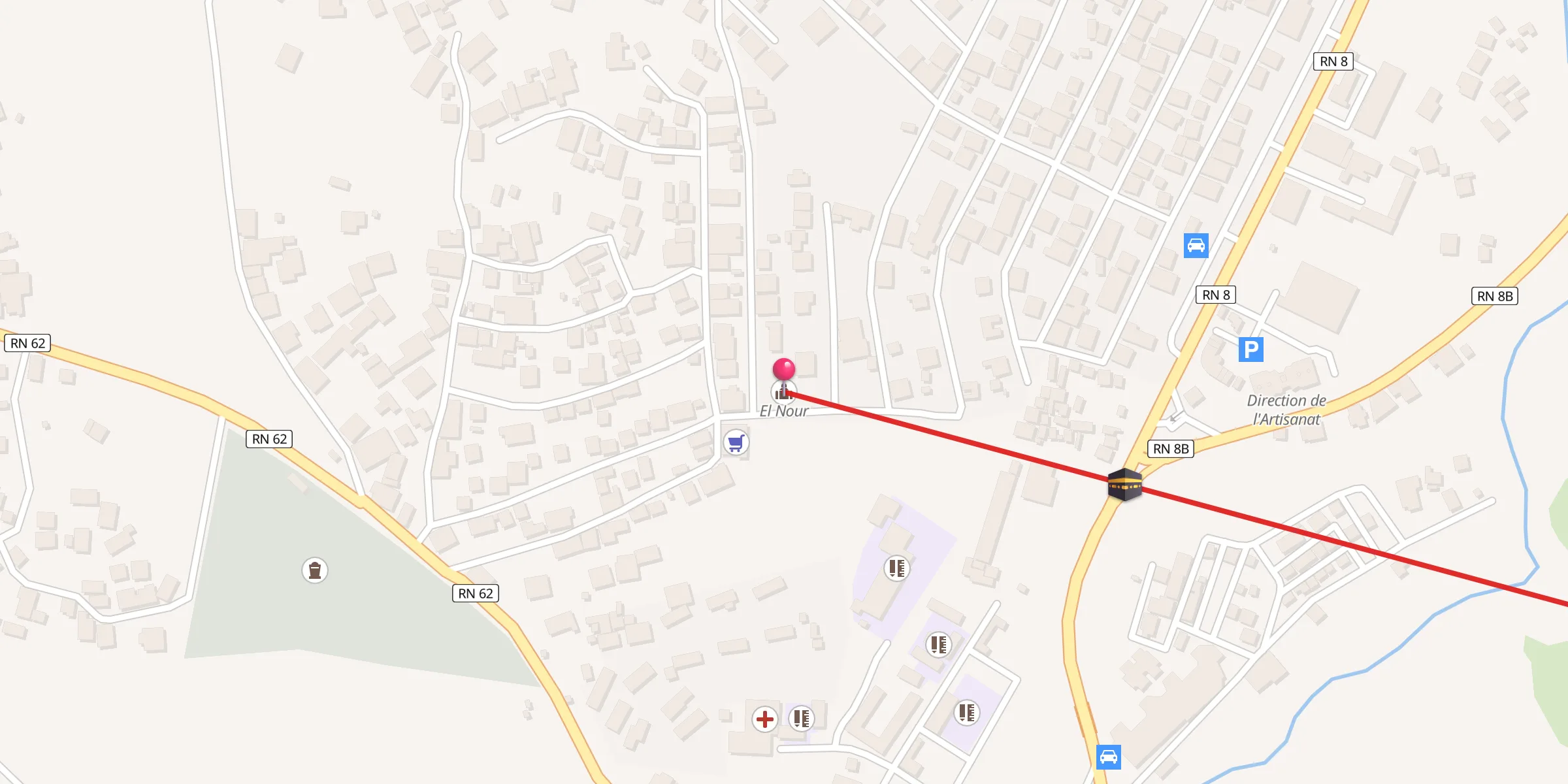 Carte de localisation : El Nour