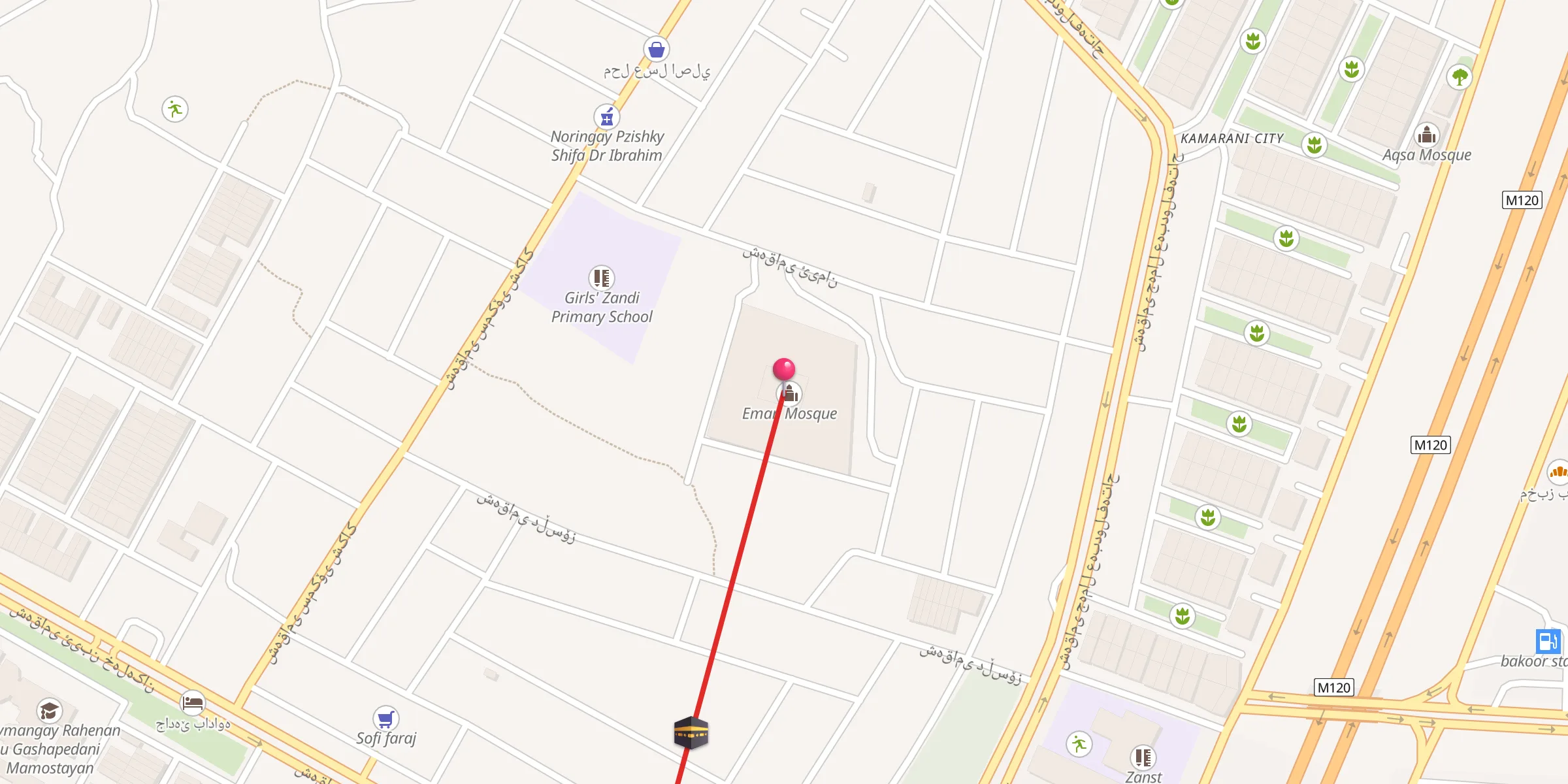 Carte de localisation : Eman Mosque
