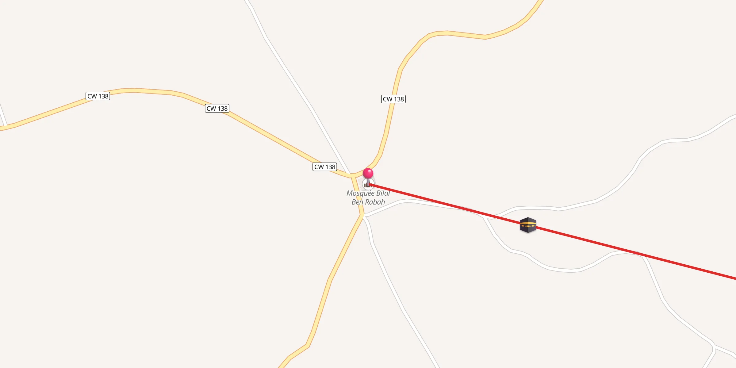 Carte de localisation : مسجد بلال بن رباح