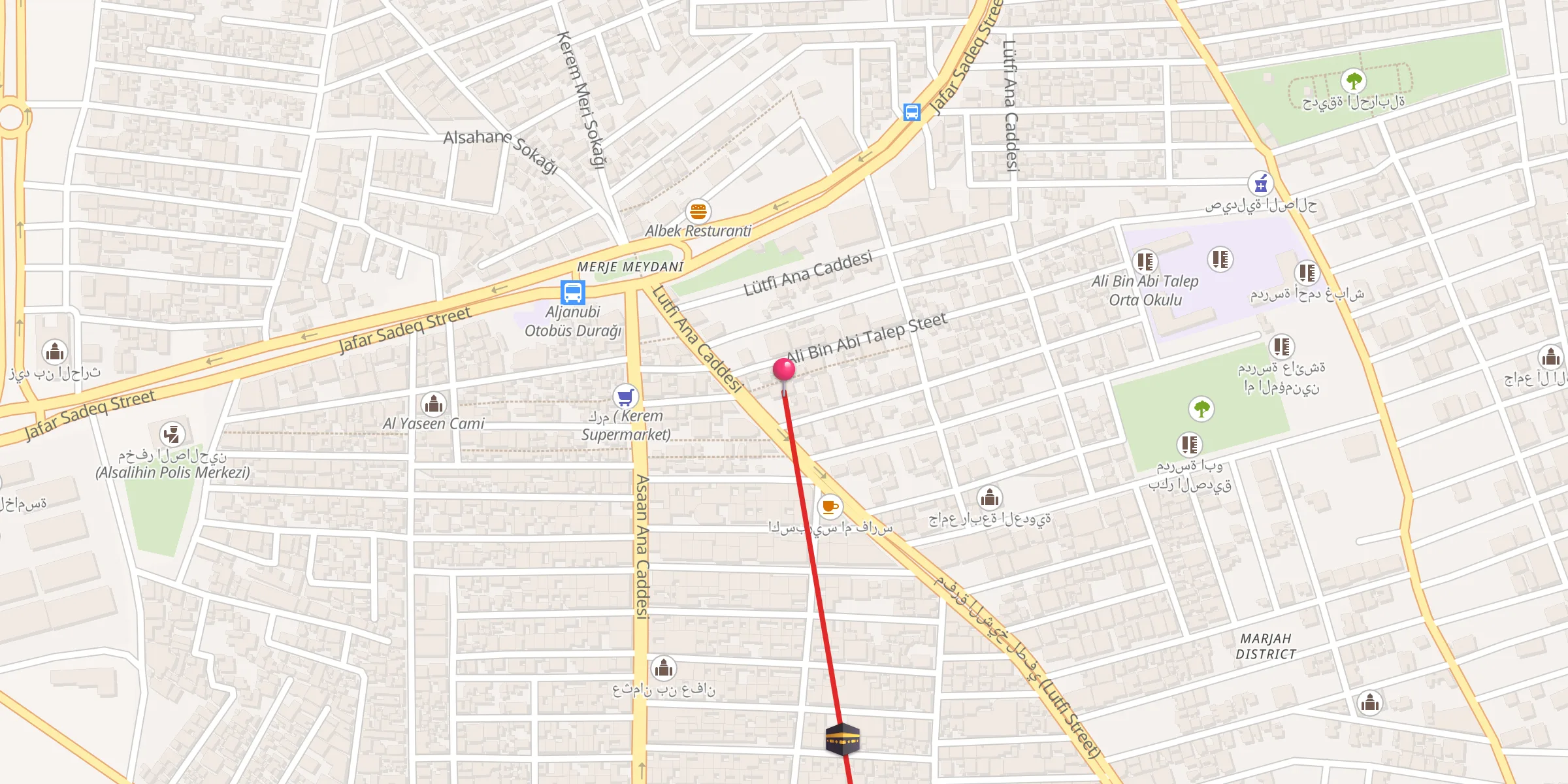 Carte de localisation : Enbiya Cami