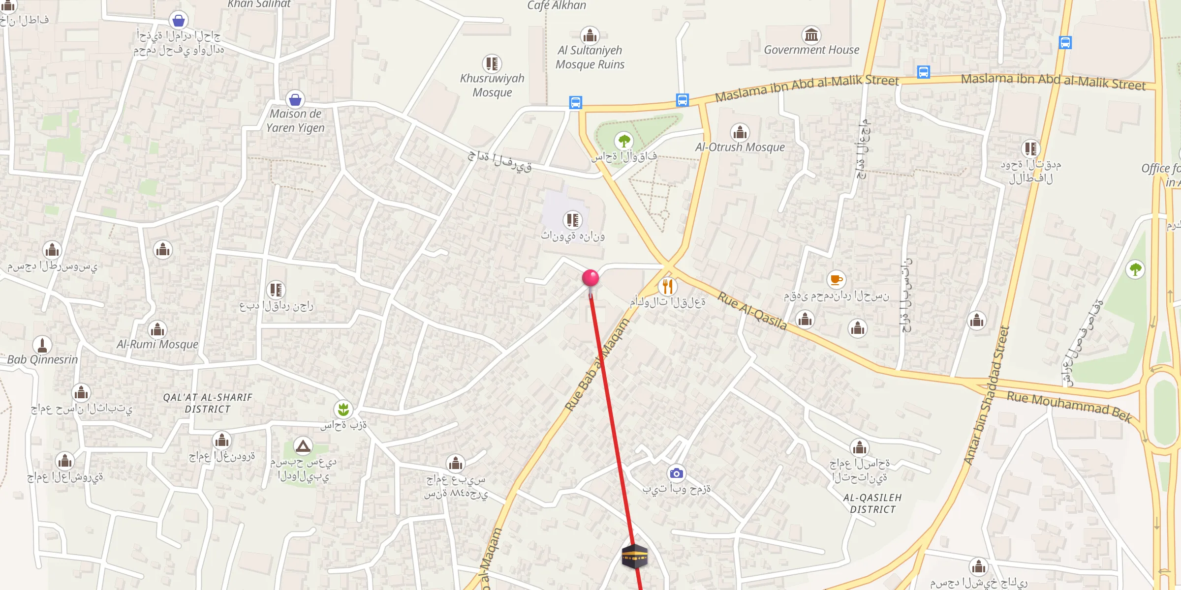 Carte de localisation : Al-Tawashi Mosque