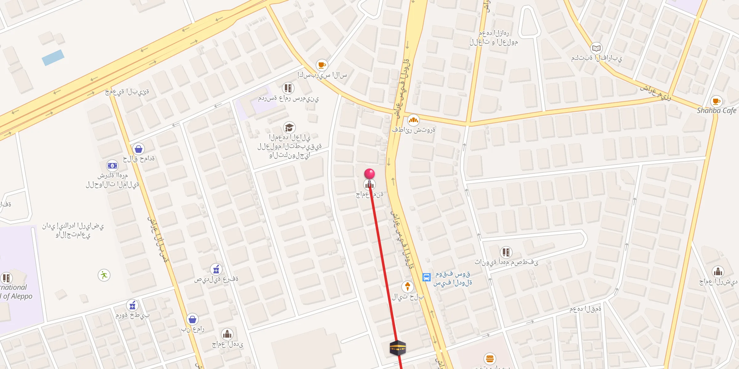 Carte de localisation : جامع أمنة