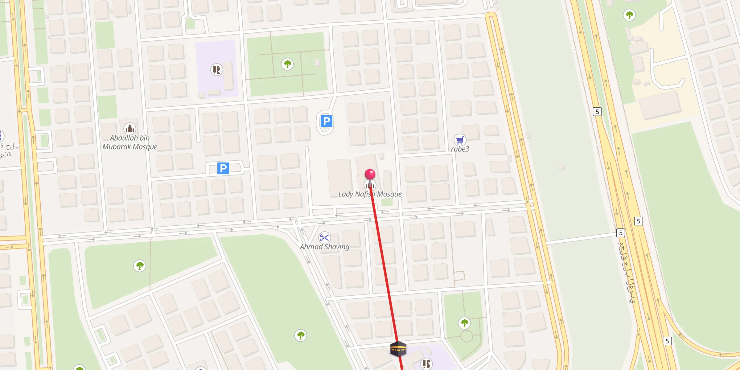 Carte de localisation : Lady Nafisa Mosque
