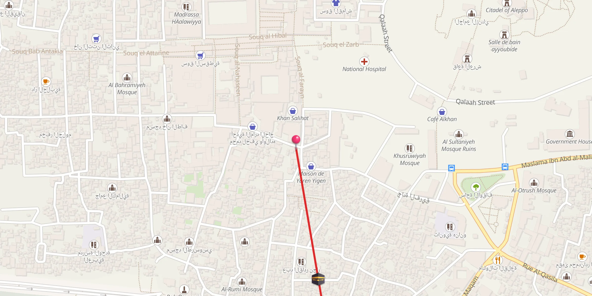 Carte de localisation : Al-Saffahiyah Mosque
