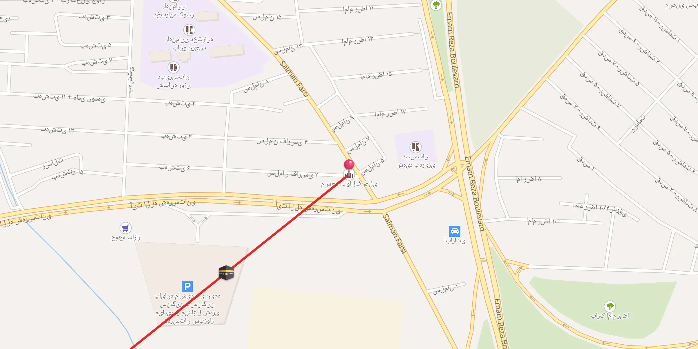 Carte de localisation : مسجد ابوالفضلی