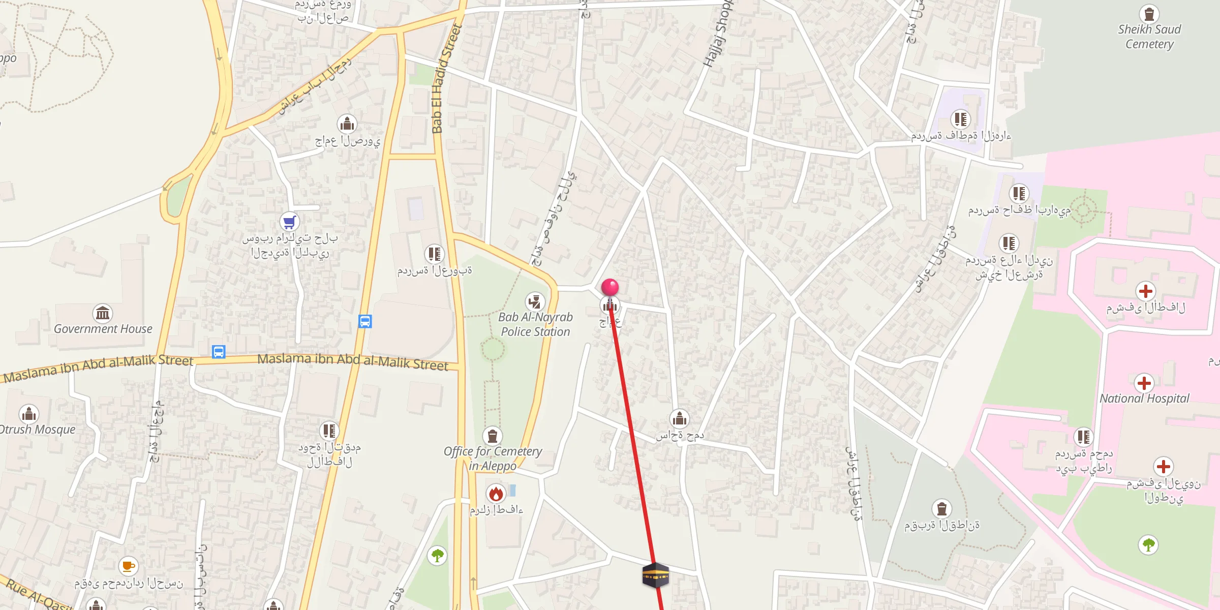 Carte de localisation : جامع