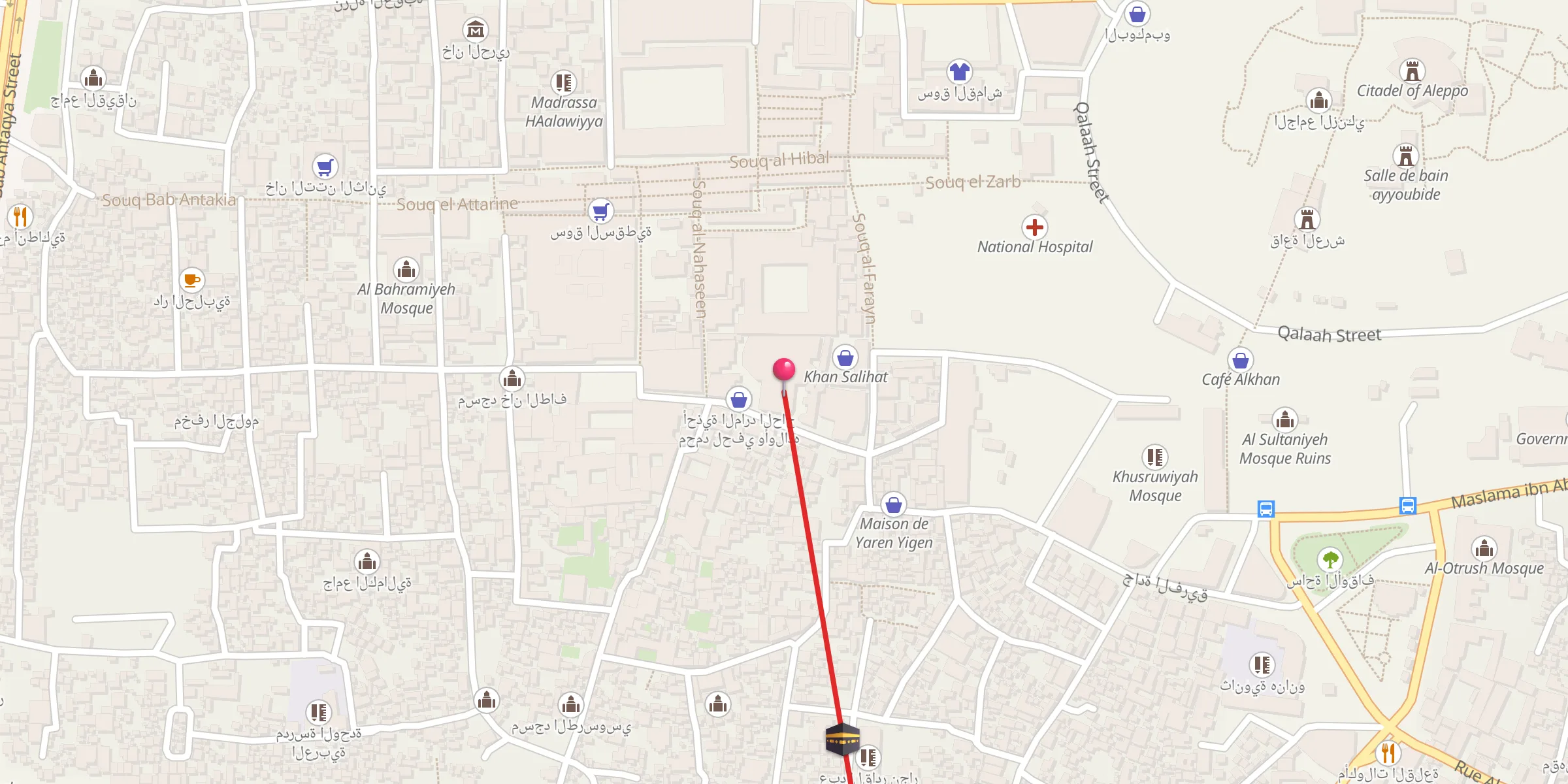Carte de localisation : Al-Adiliyah Mosque