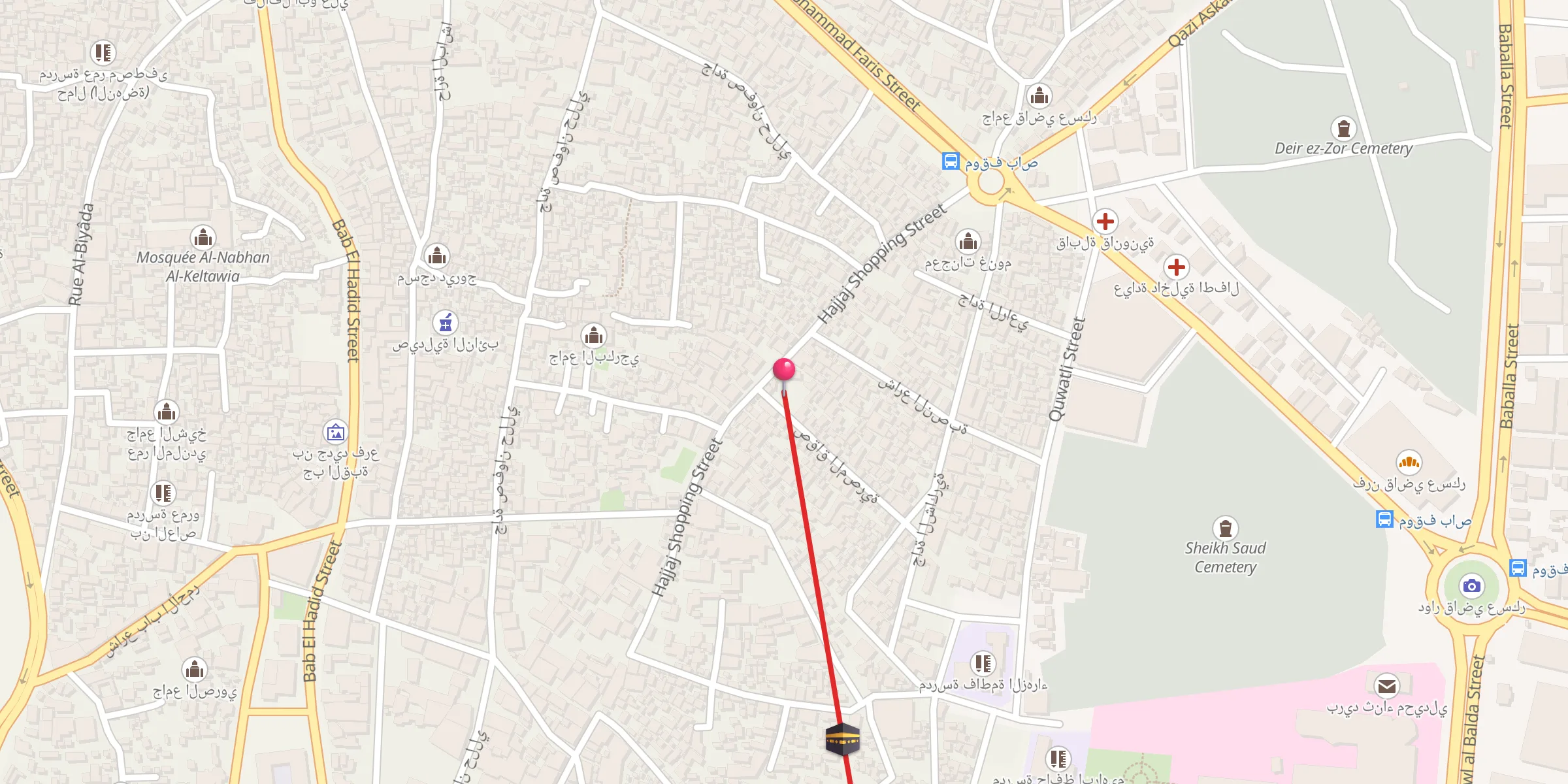 Carte de localisation : جامع آغا جق