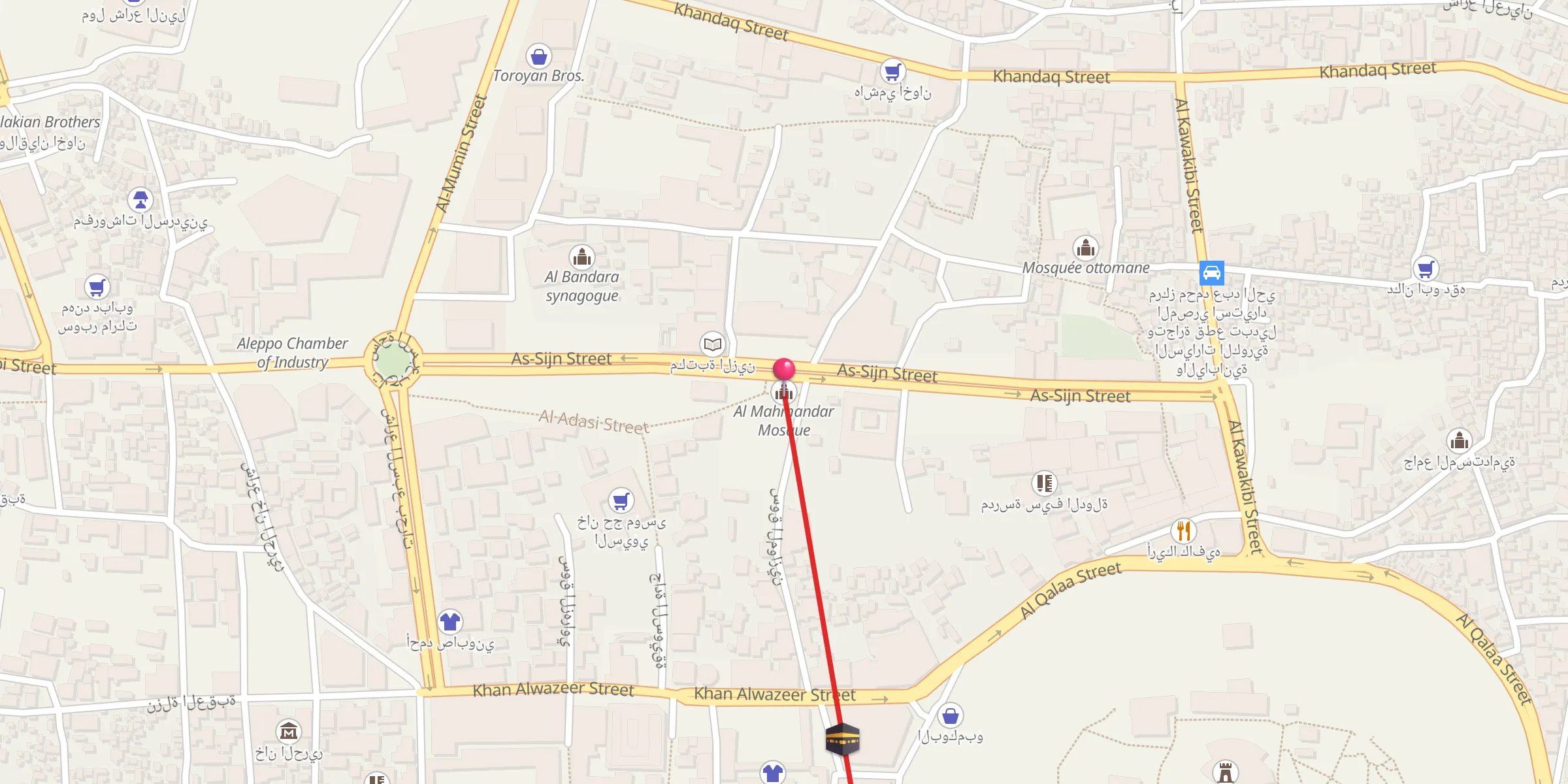 Carte de localisation : Al Mahmandar Mosque