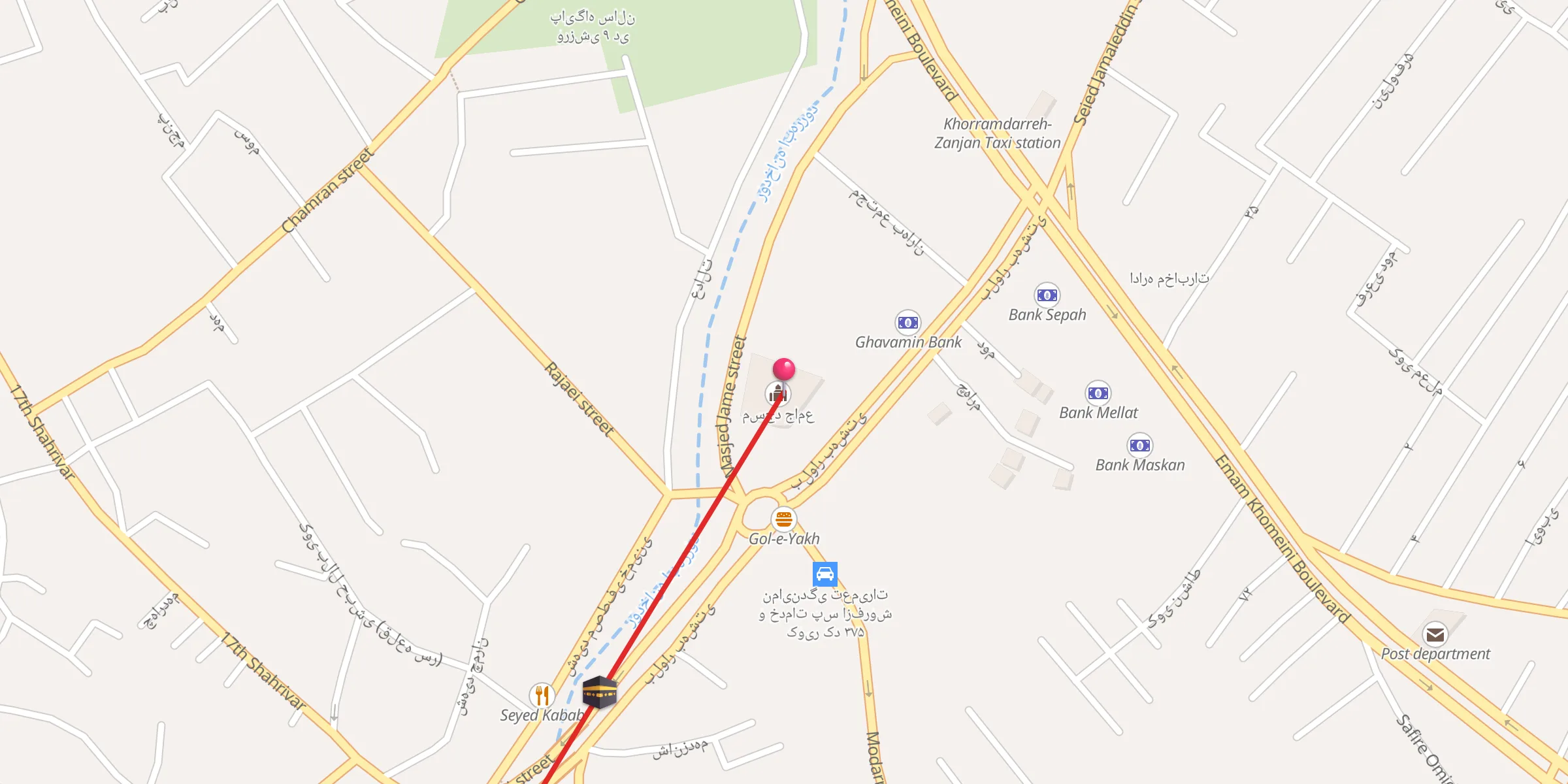 Carte de localisation : مسجد جامع