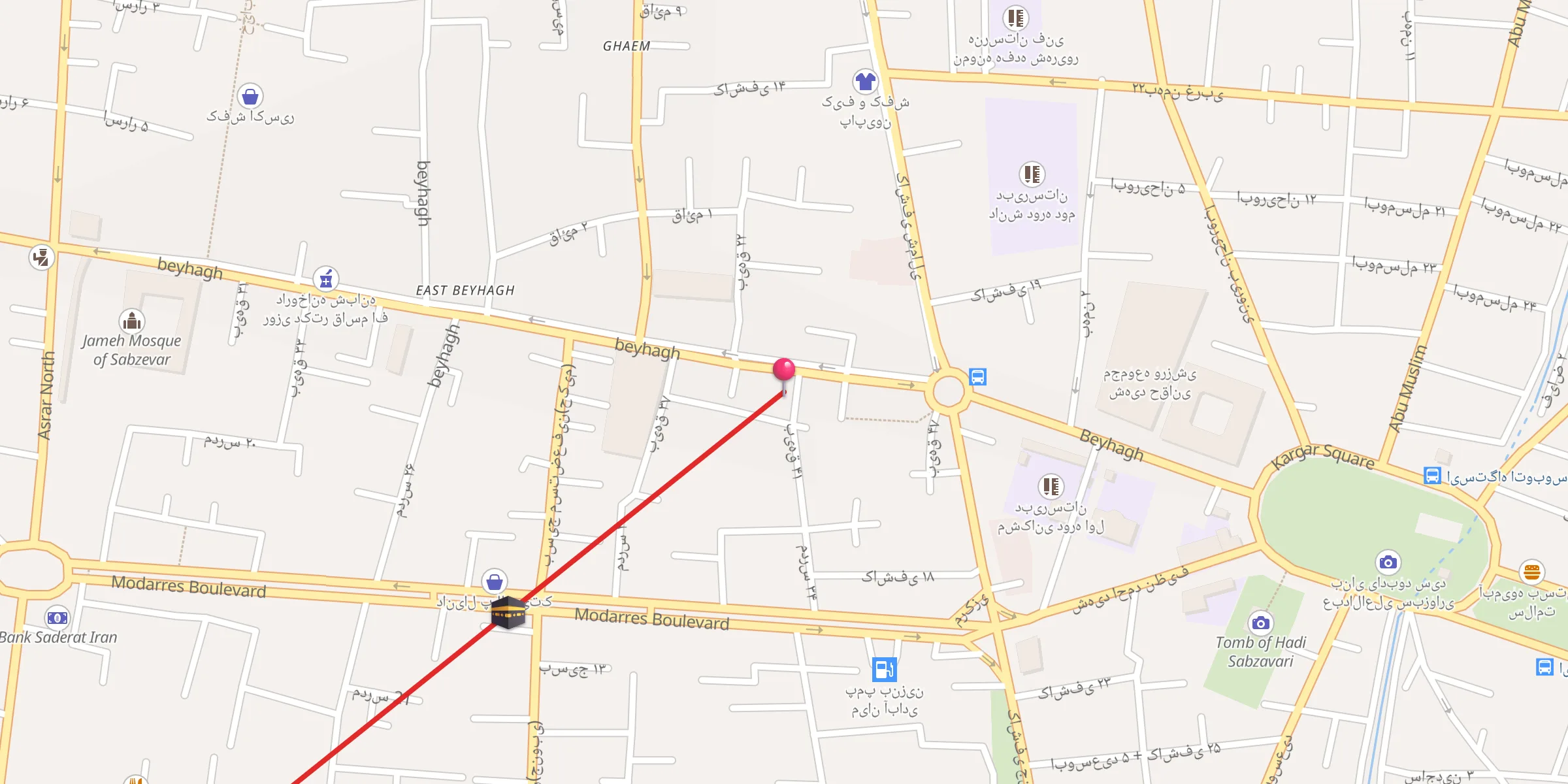 Carte de localisation : مسجد امام محمد باقر