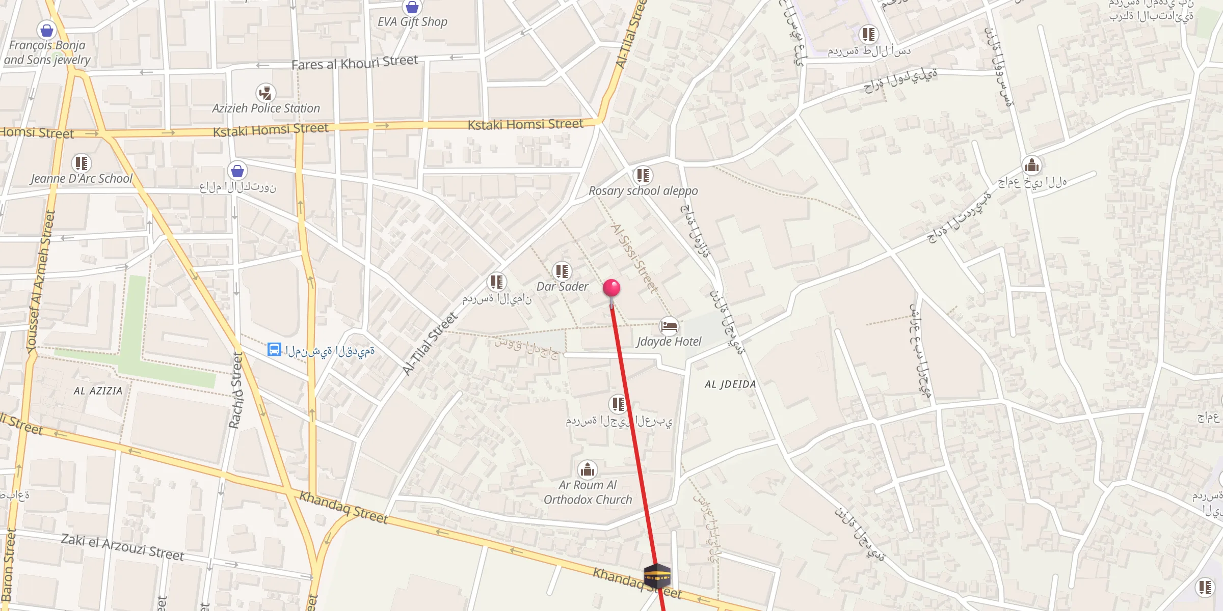 Carte de localisation : جامع ابشير باشا