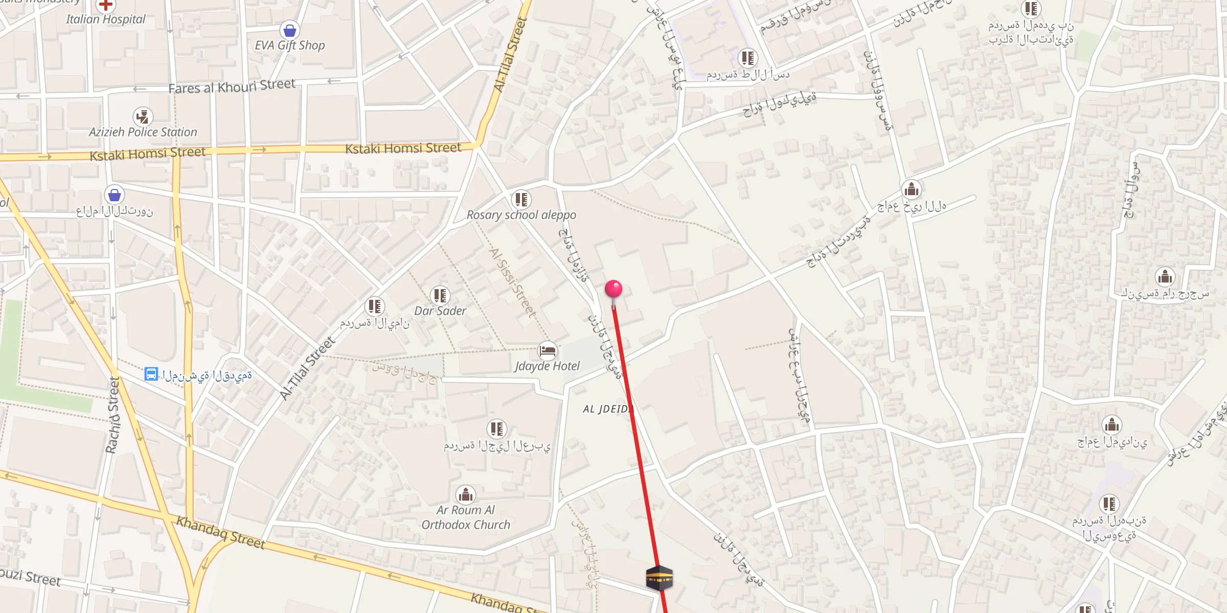 Carte de localisation : Sharaf Mosque مسجد شرف